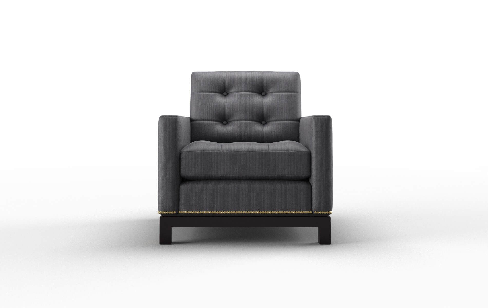 Davos Parker Charcoal Chair espresso legs 1