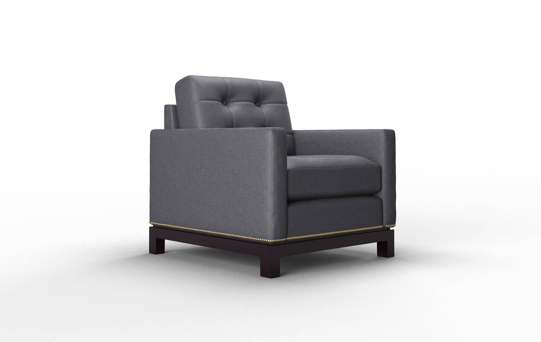 Davos Parker Charcoal Chair espresso legs 2