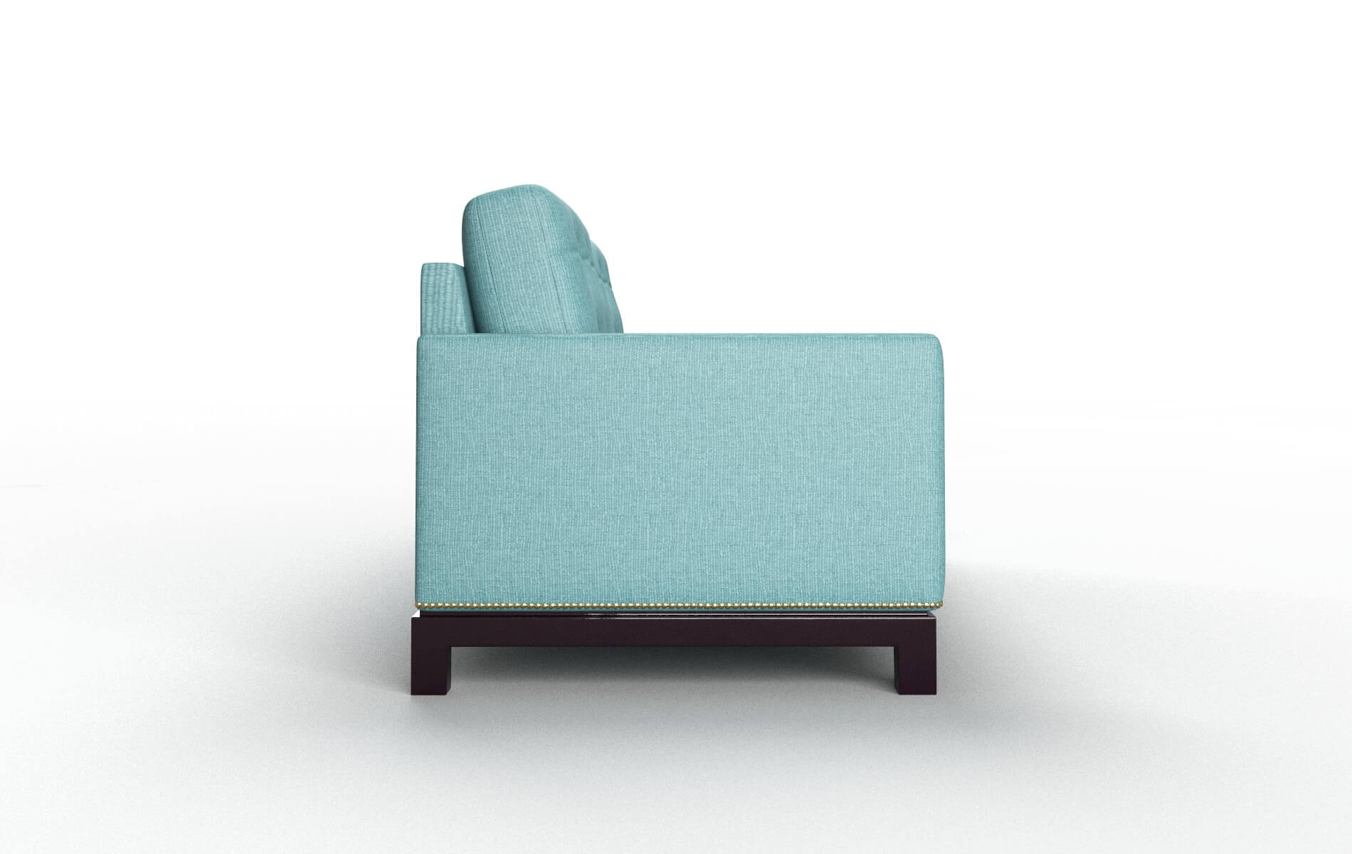 Davos Parker Turquoise Sofa espresso legs 3