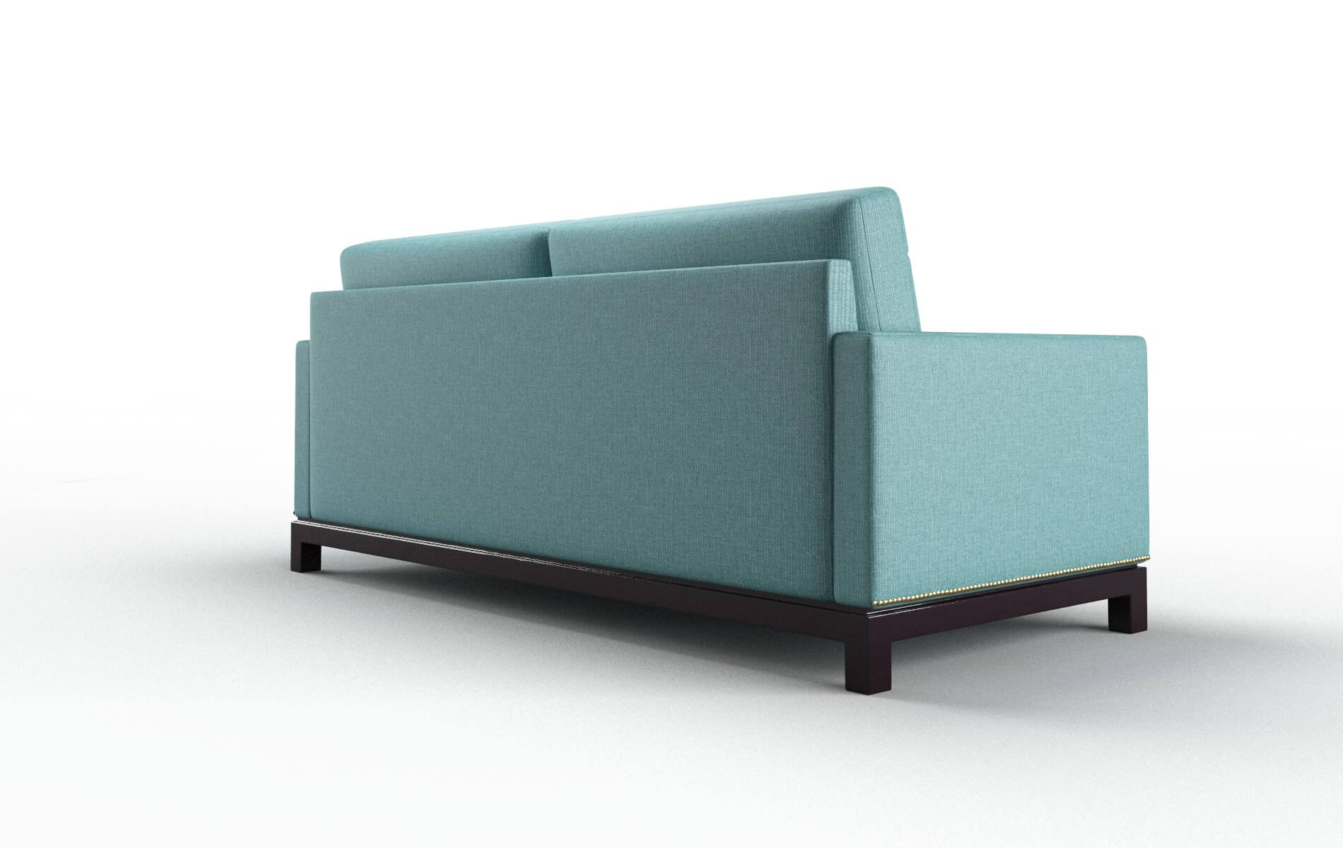 Davos Parker Turquoise Sofa espresso legs 5