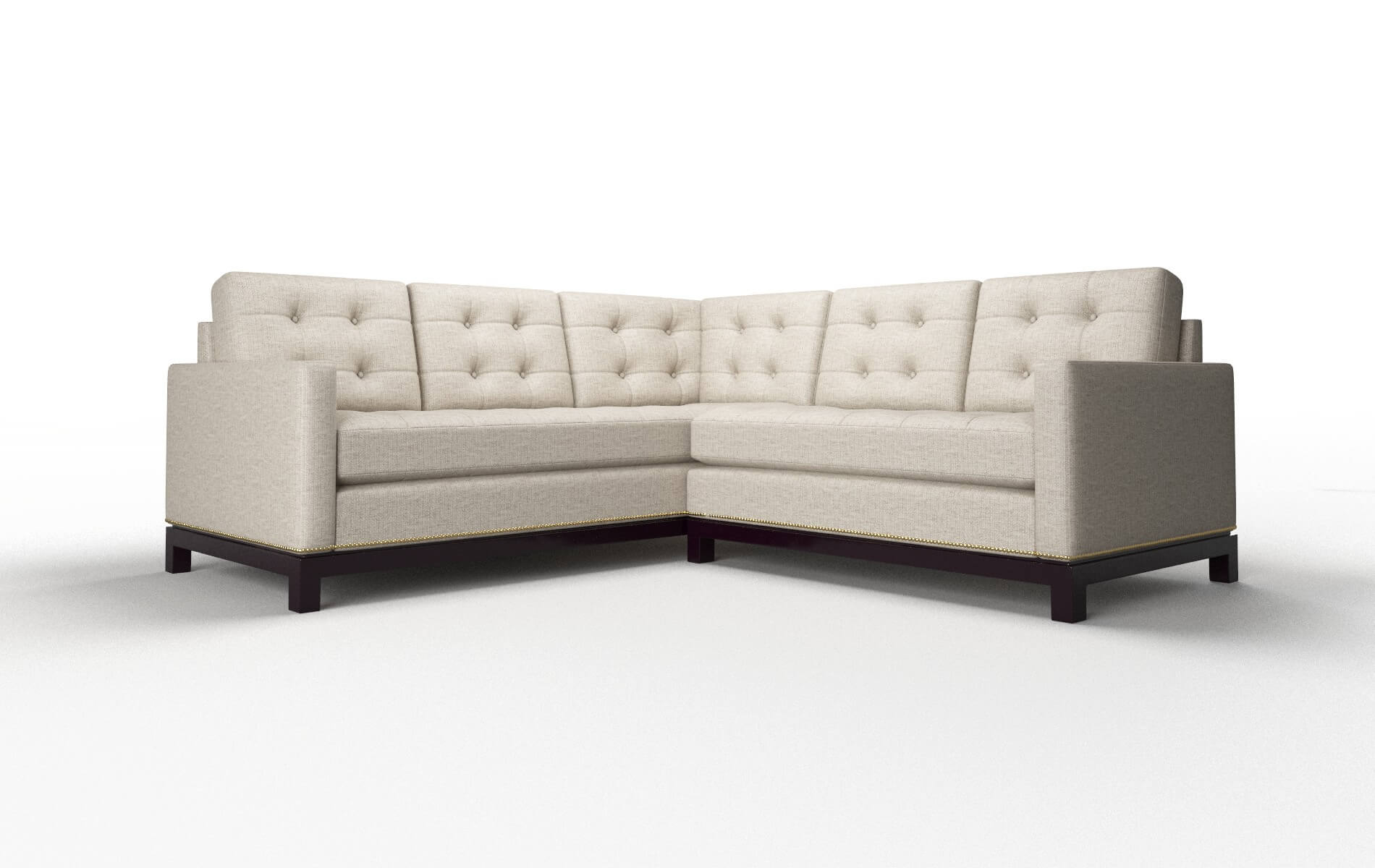 Davos Parker Wheat Sectional espresso legs 1