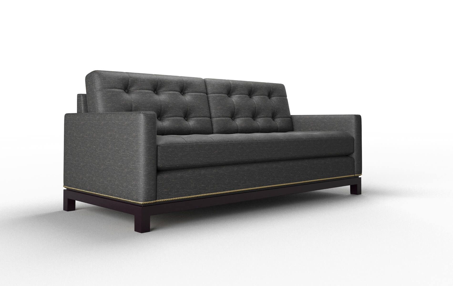 Davos Phoenix Charcoal Sofa espresso legs 2