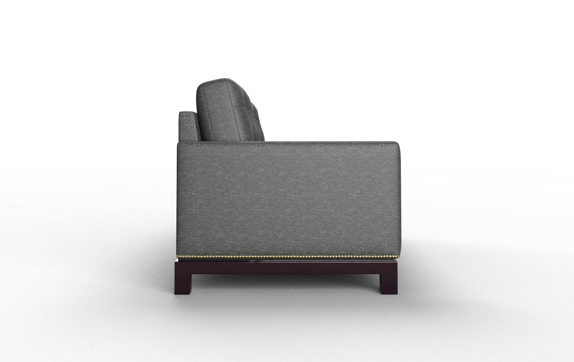 Davos Phoenix Charcoal Sofa espresso legs 3