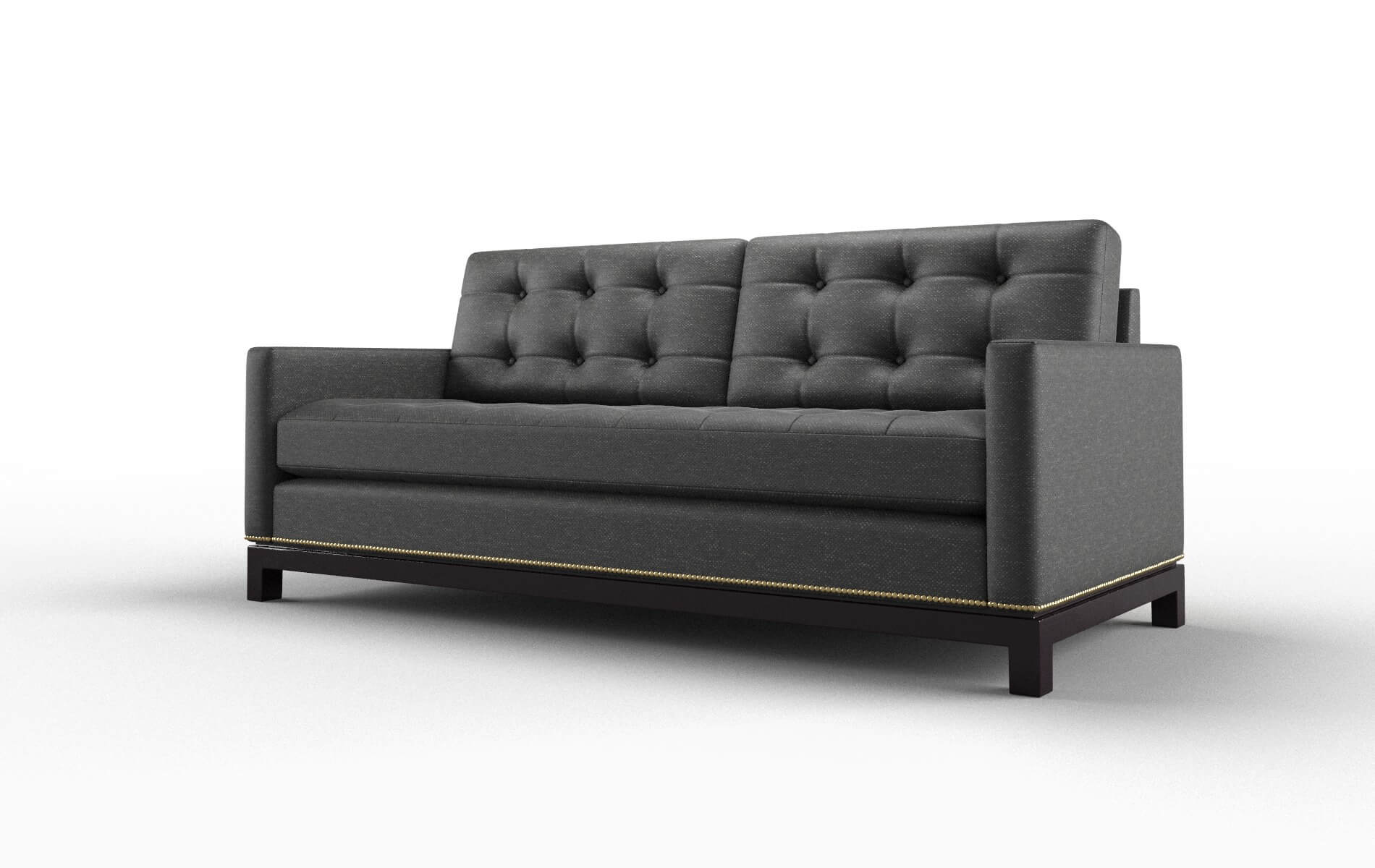 Davos Phoenix Charcoal Sofa espresso legs 4