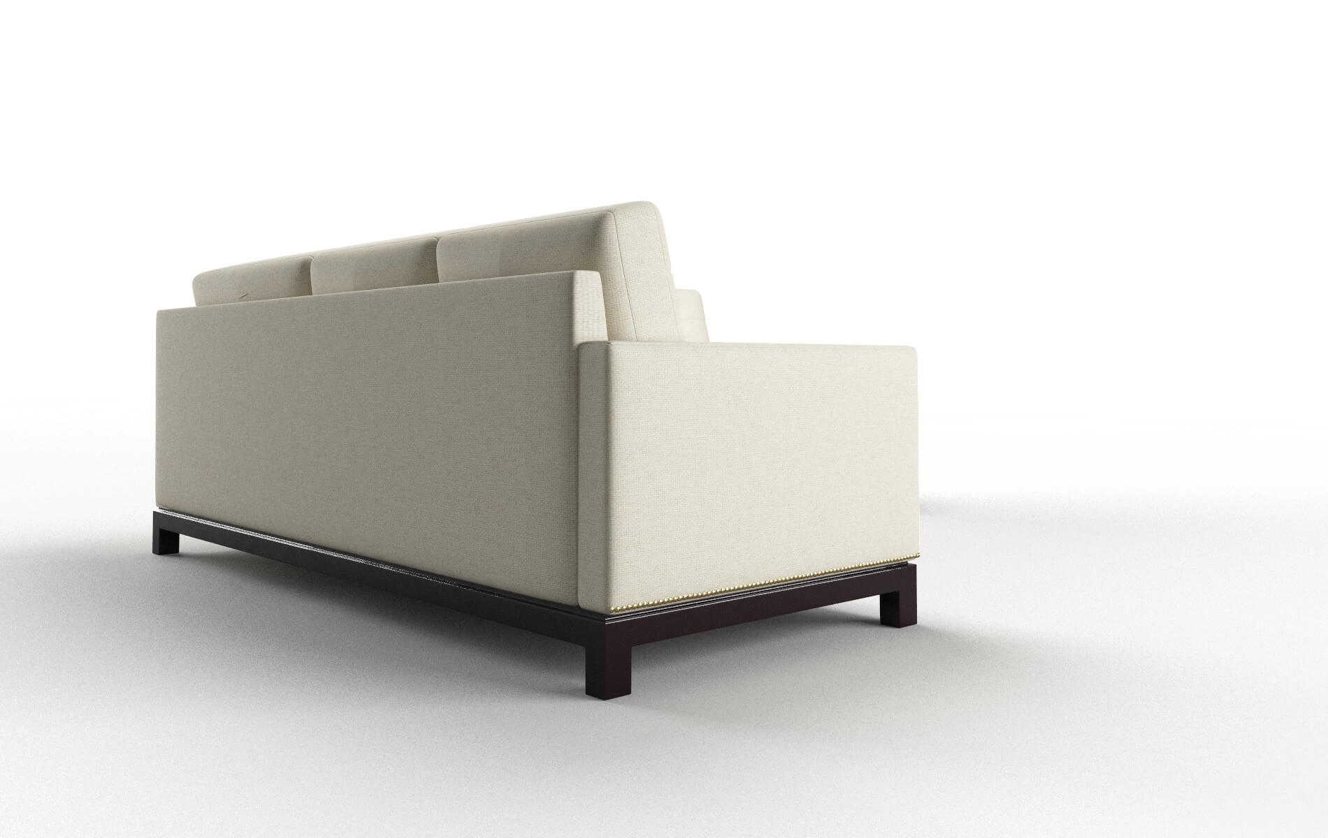 Davos Phoenix Ivory Sectional espresso legs 3