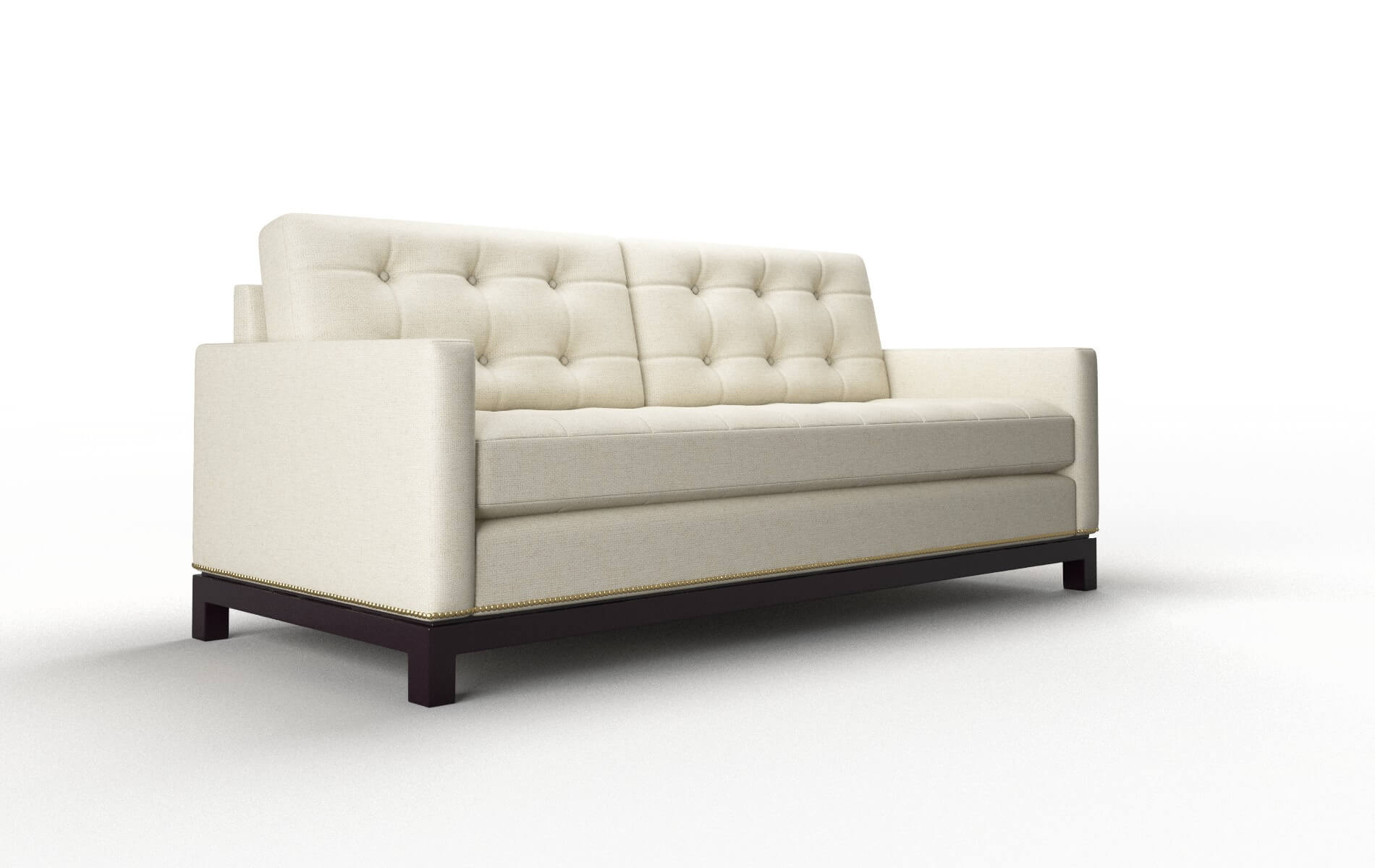 Davos Phoenix Ivory Sofa espresso legs 2