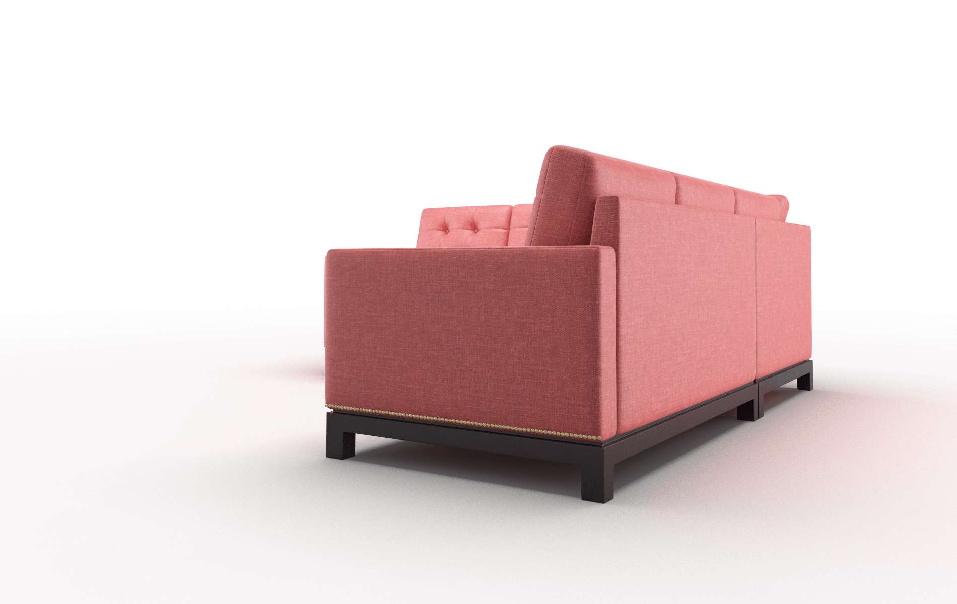 Davos Portland Berry Sectional espresso legs 4