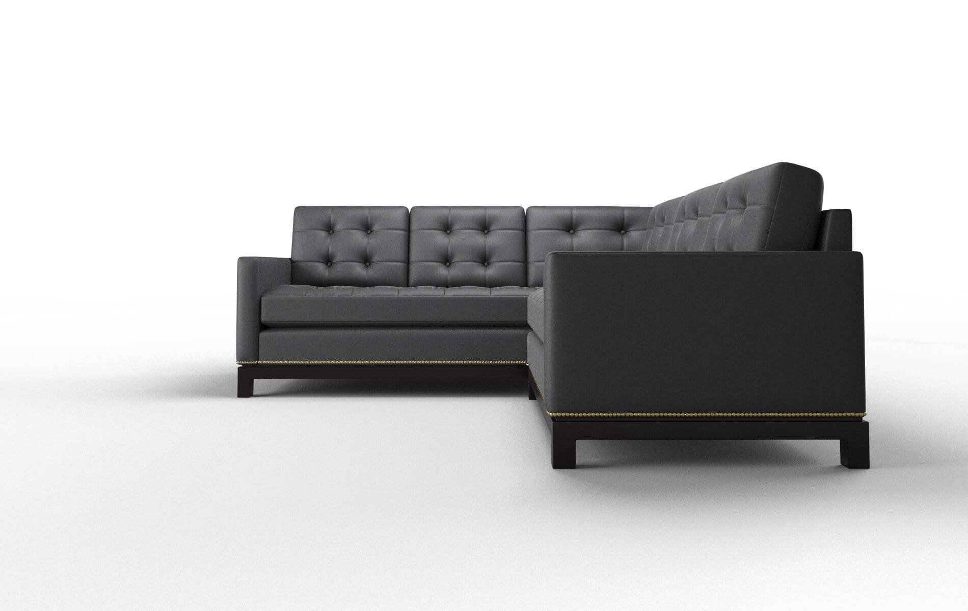 Davos Redondo Navy Sectional espresso legs 5
