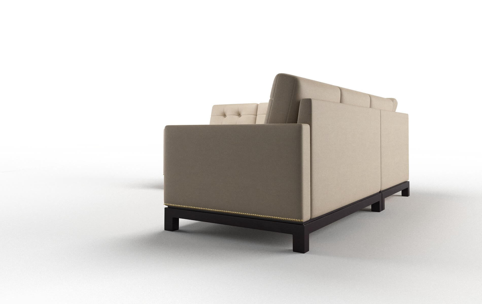 Davos Rocket Cappuccino Sectional espresso legs 4