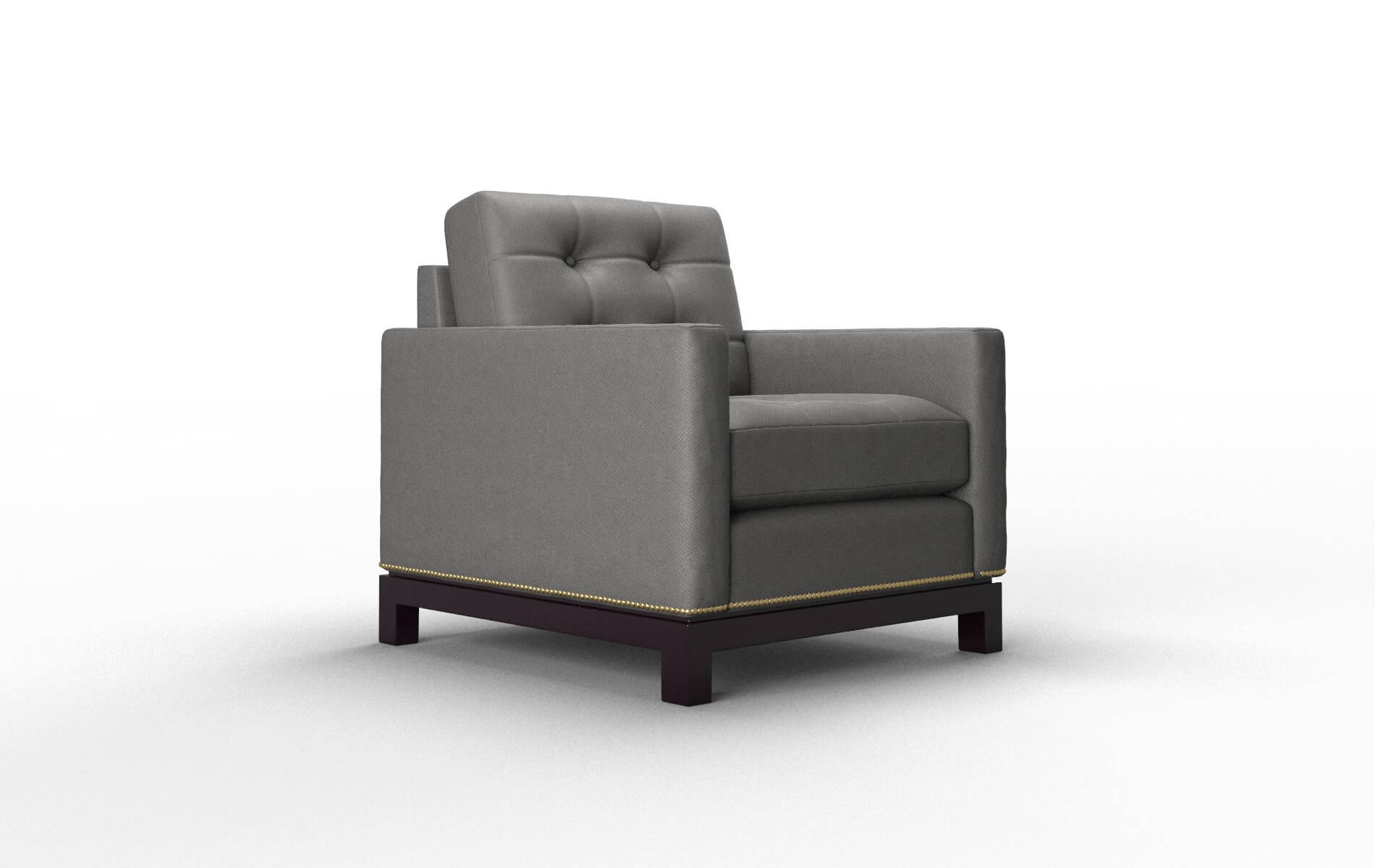 Davos Rocket Charcoal Chair espresso legs 2