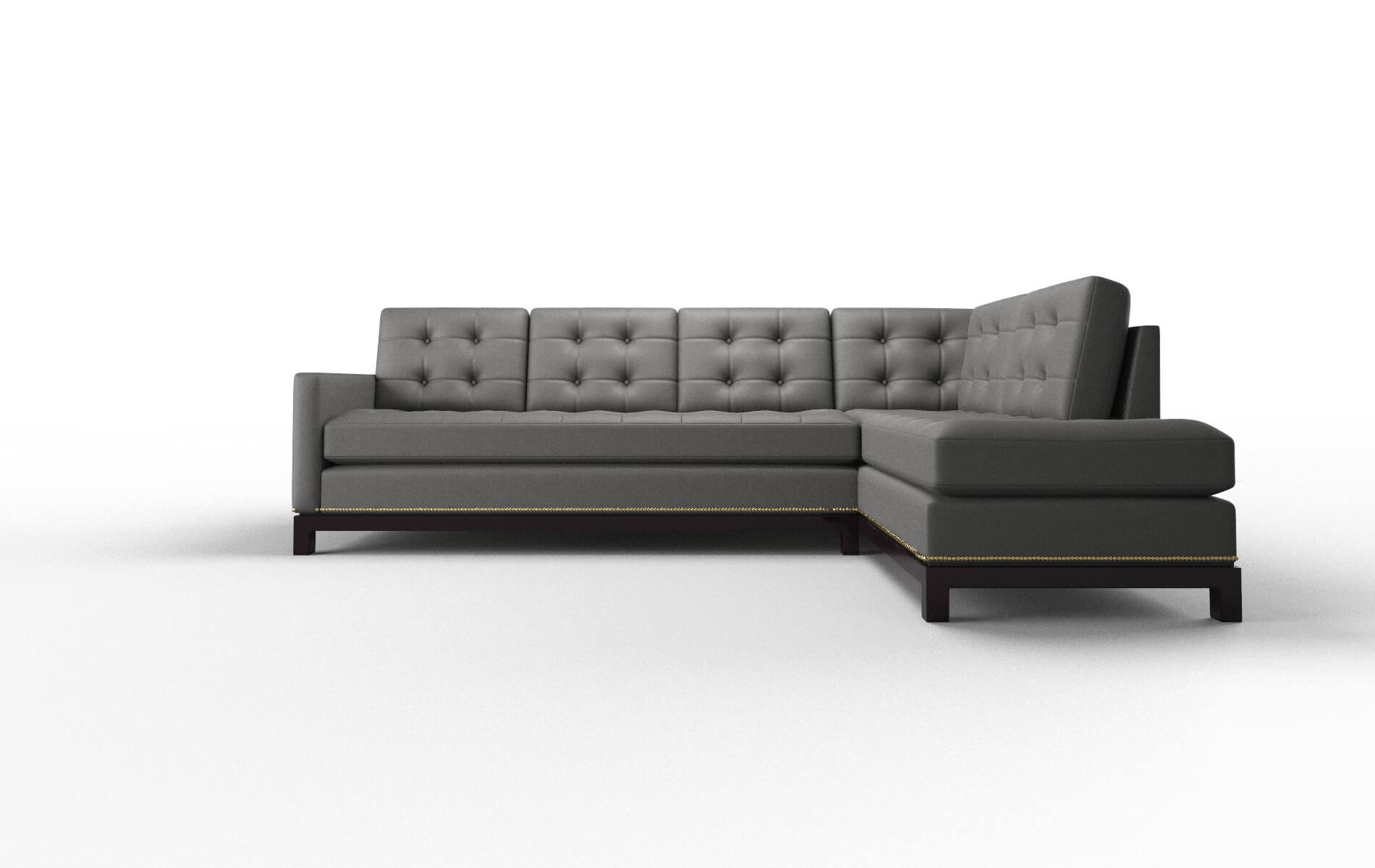 Davos Rocket Charcoal Panel espresso legs 1