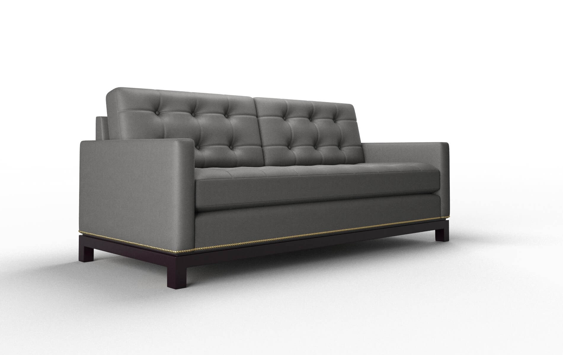 Davos Rocket Charcoal Sofa espresso legs 2
