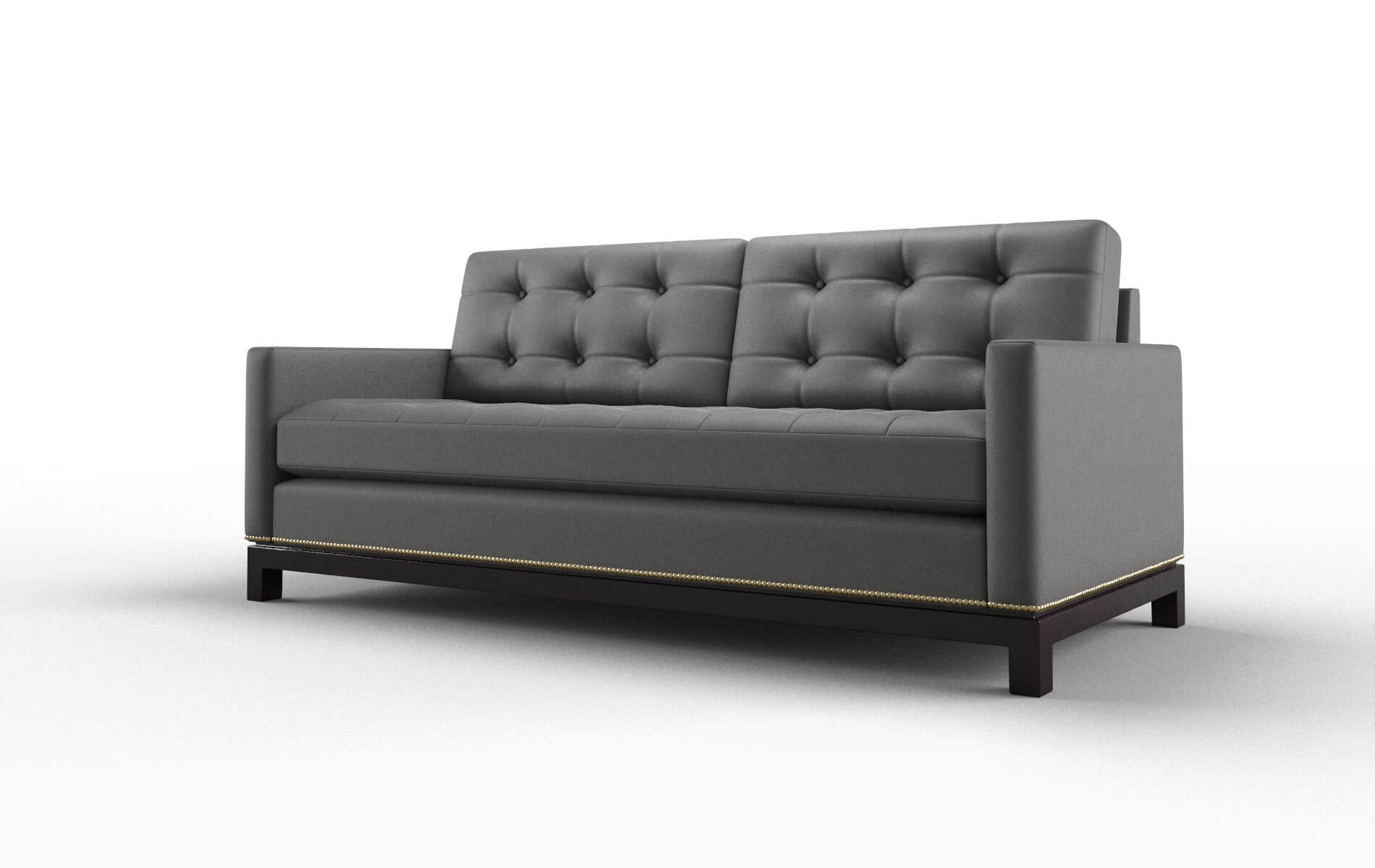 Davos Rocket Charcoal Sofa espresso legs 4