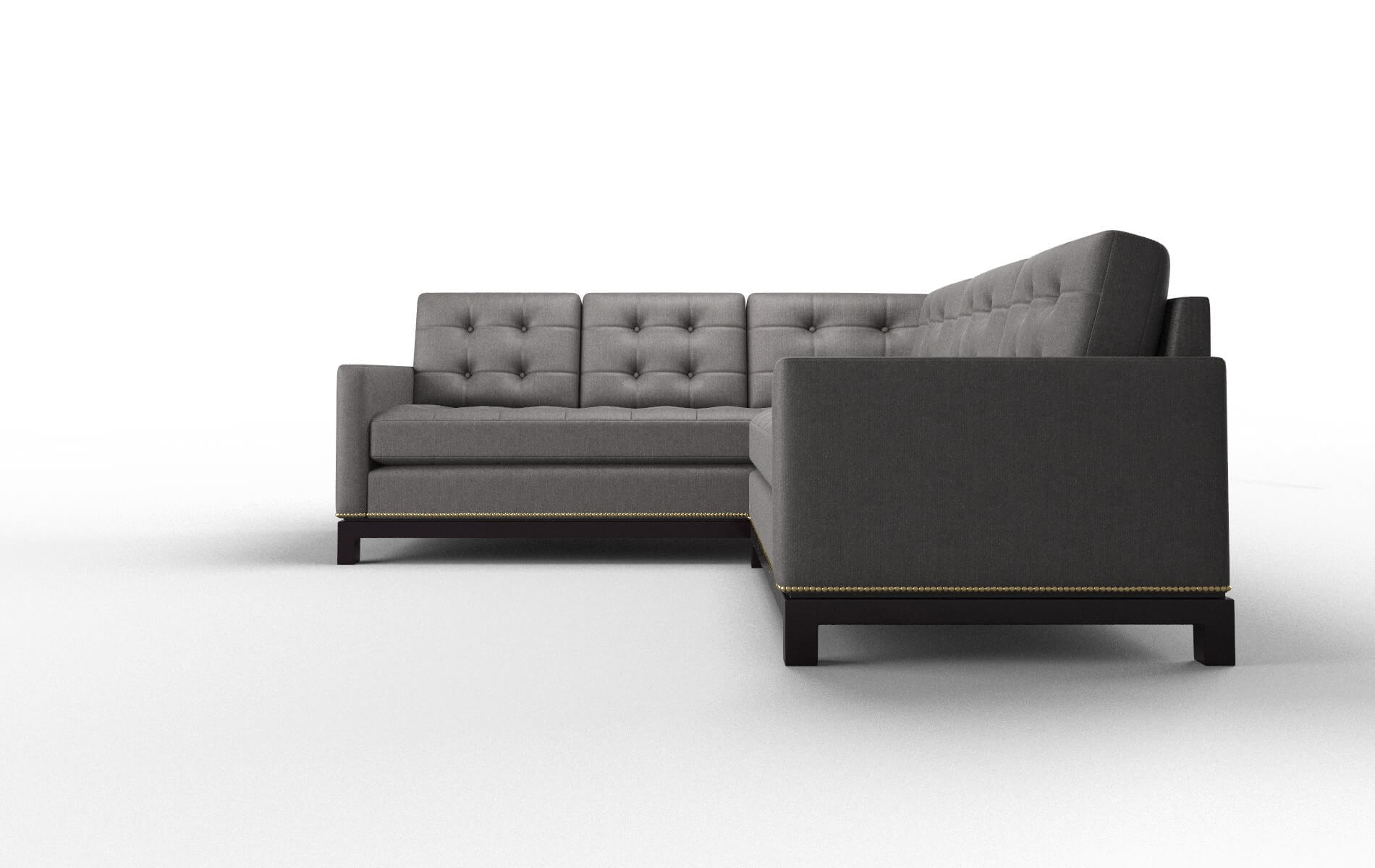 Davos Sasha Grey Sectional espresso legs 5