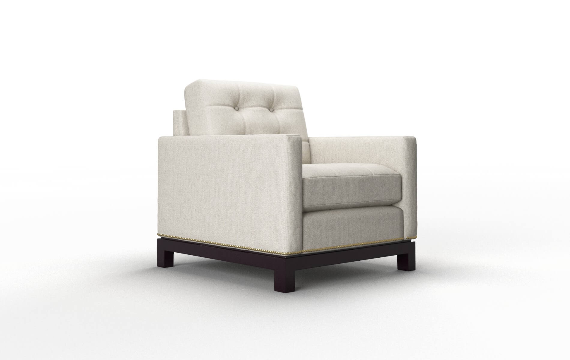 Davos Sasha Linen Chair espresso legs 2