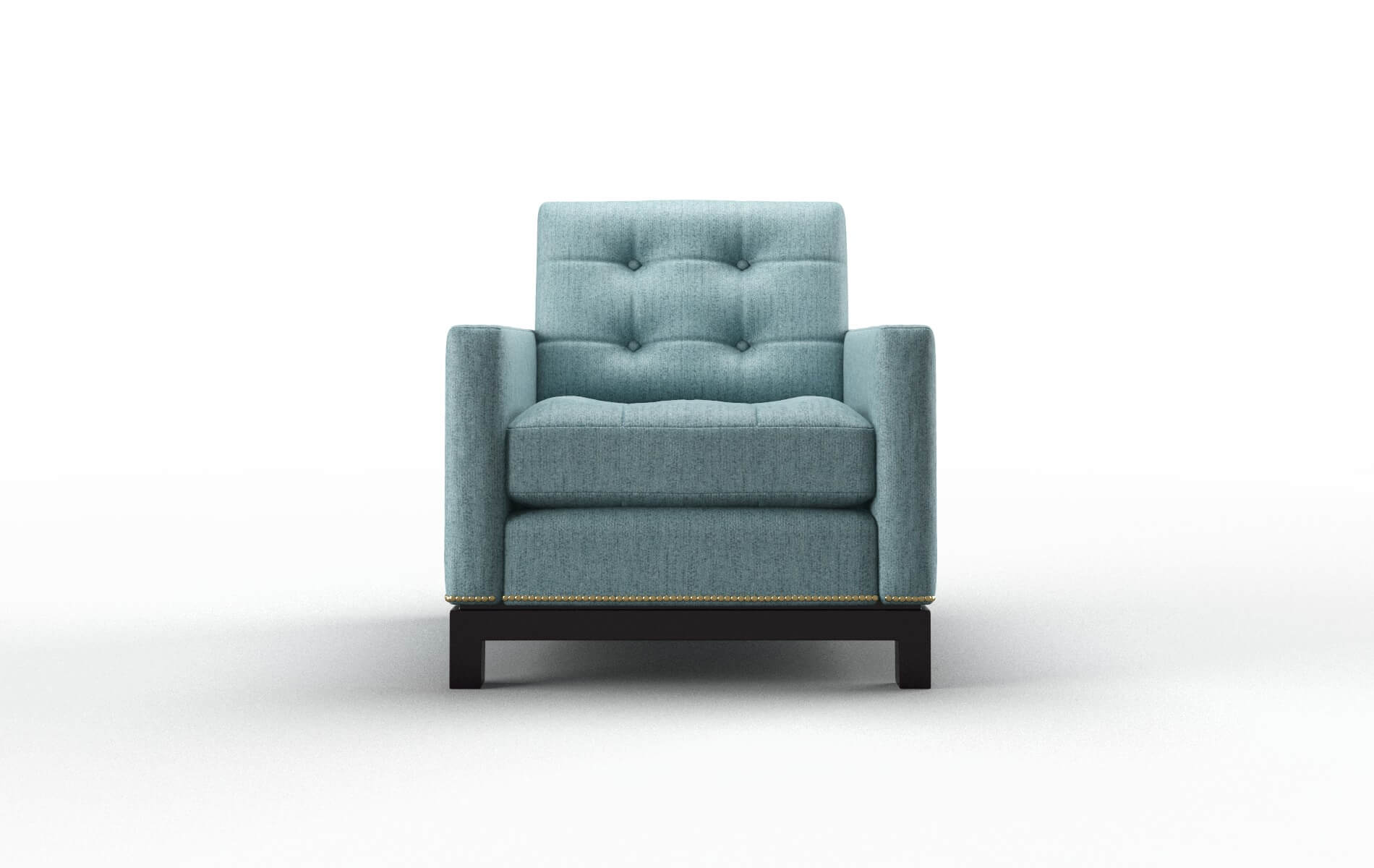 Davos Sasha Teal Chair espresso legs 1