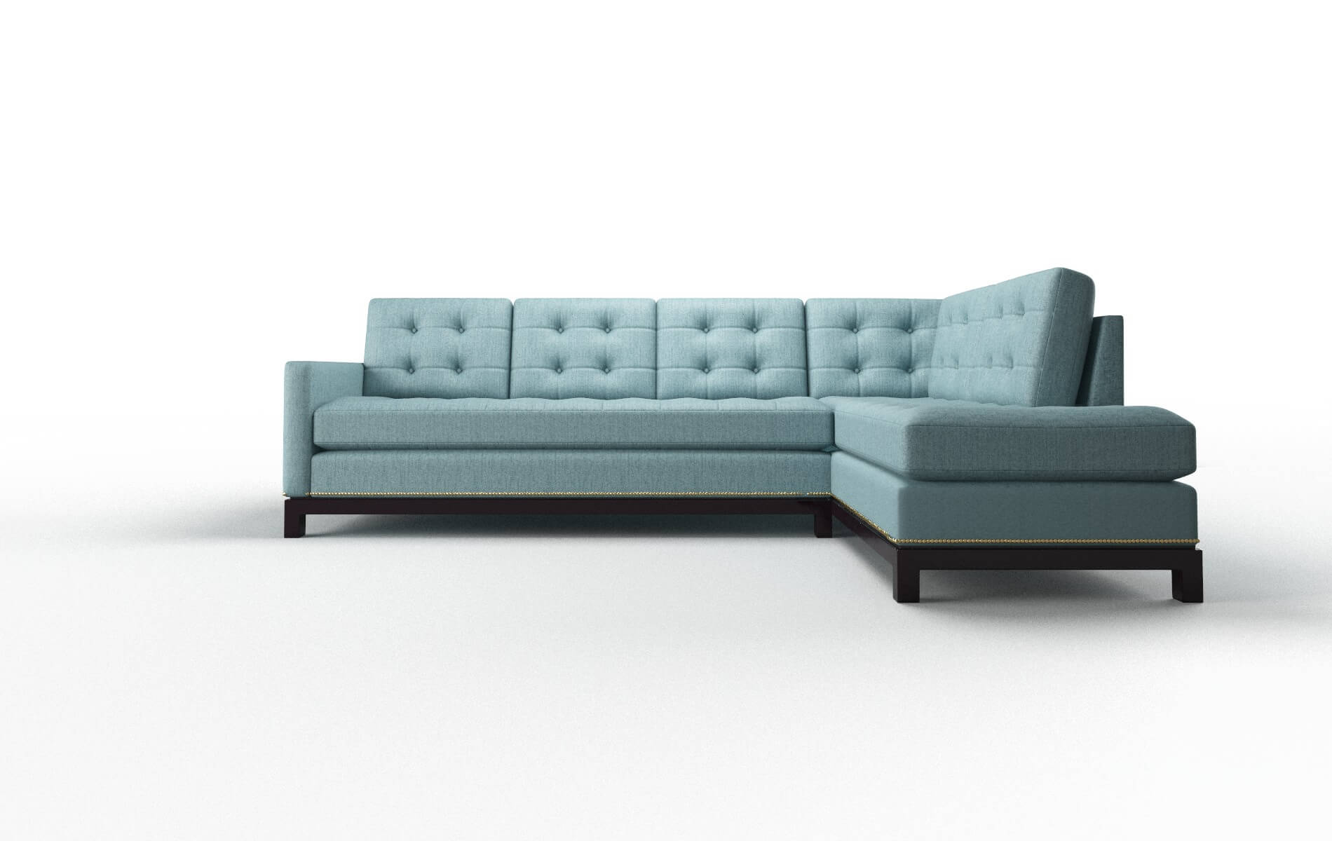 Davos Sasha Teal Panel espresso legs 1