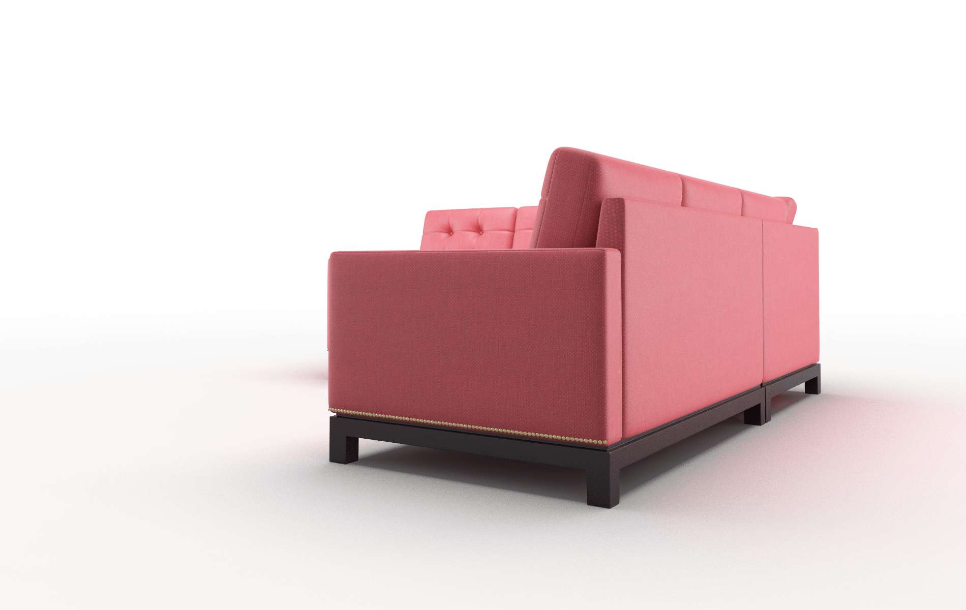 Davos Sorrento Berry Sectional espresso legs 4