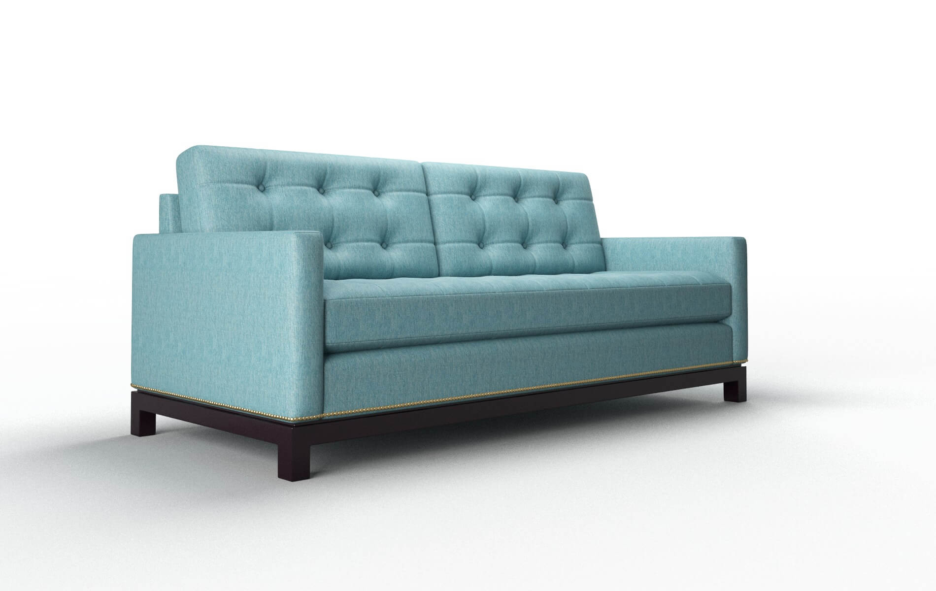 Davos Sorrento Denim Sofa espresso legs 2