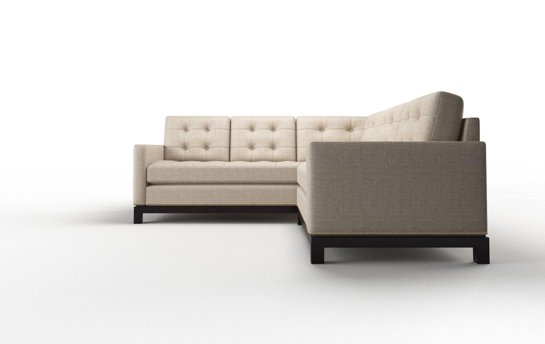 Davos Sosoftness 74 Sectional espresso legs 5