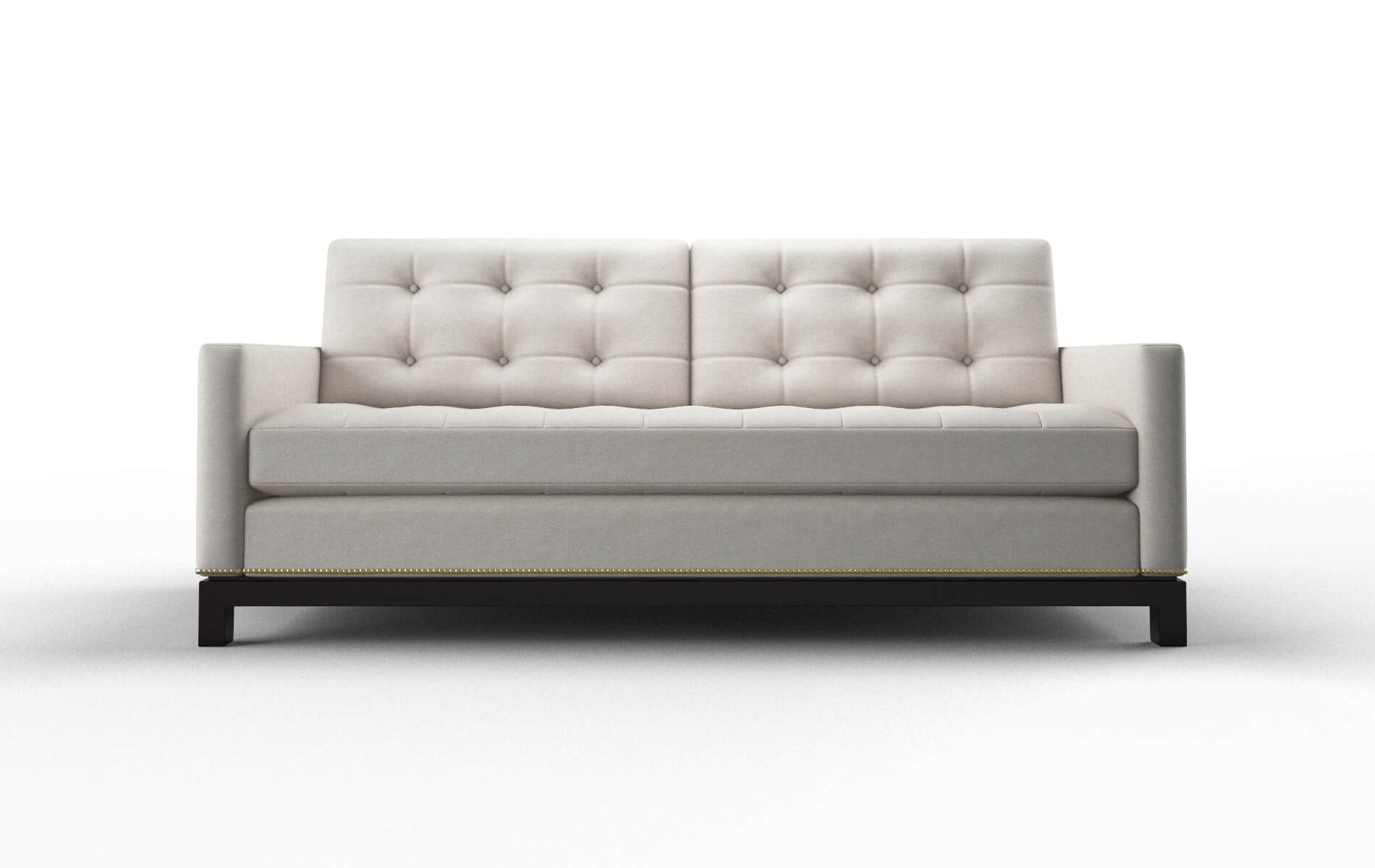 Davos Suave Dove Sofa espresso legs 1