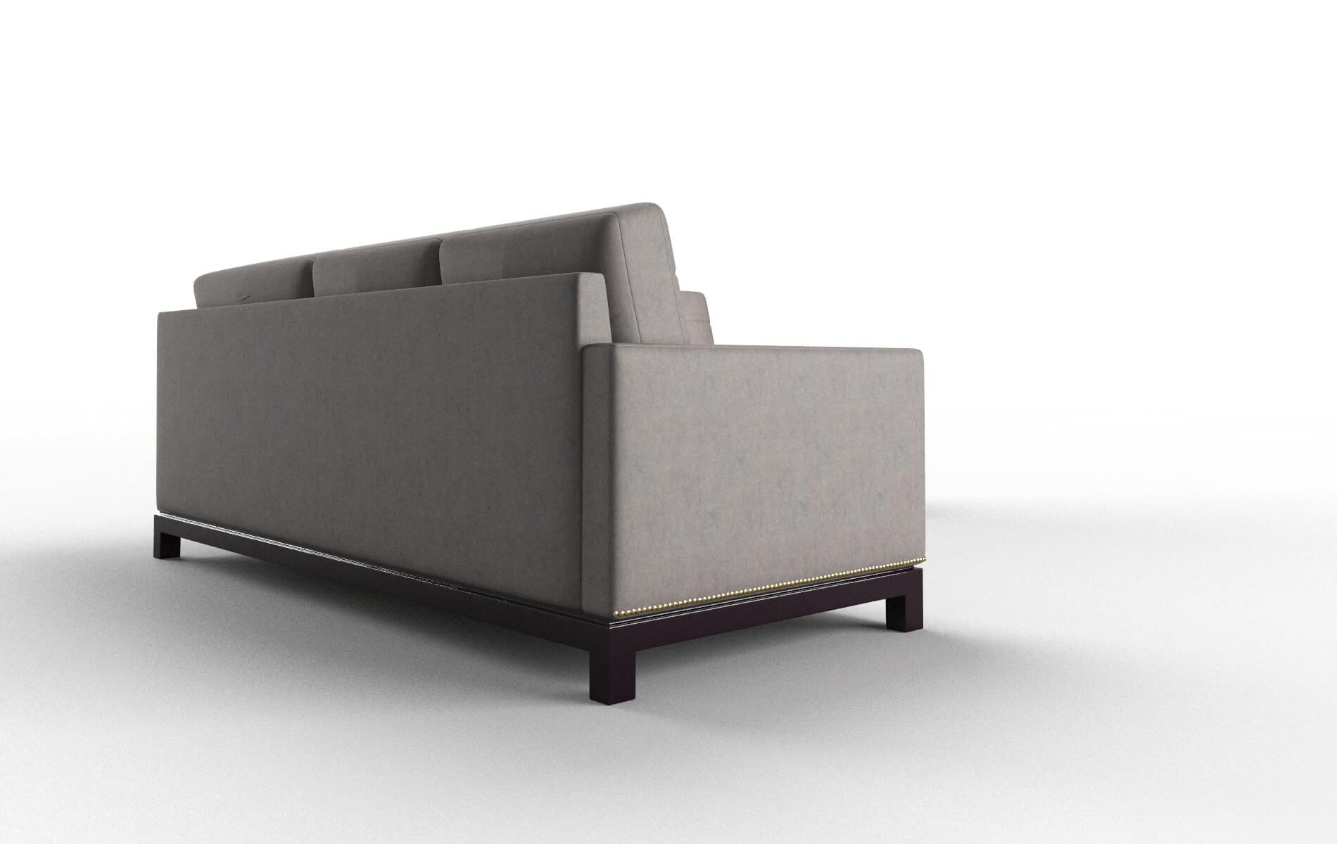Davos Suave Slate Sectional espresso legs 3