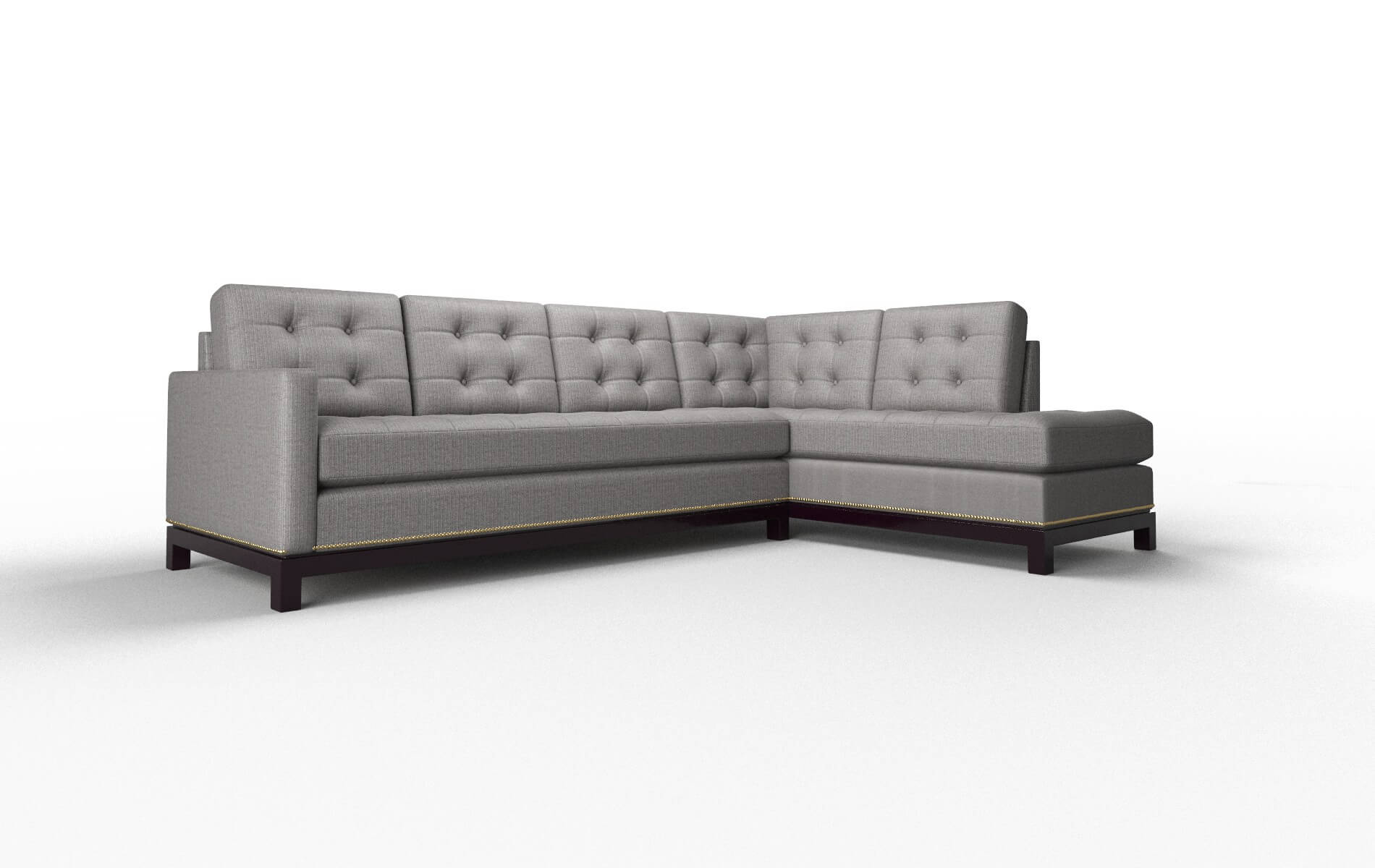 Davos Terrain Oatmeal Panel espresso legs 2