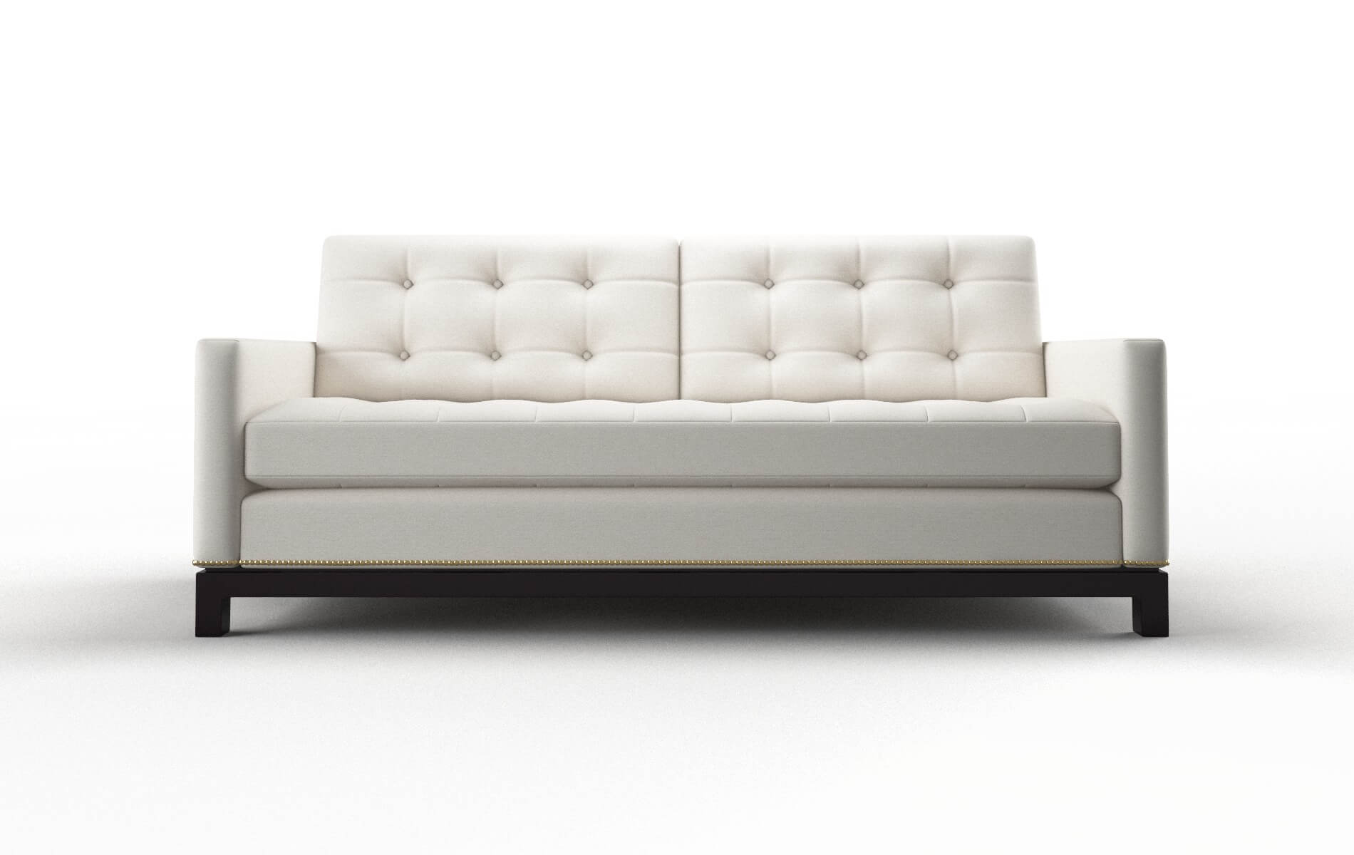 Davos Venice Eggshell Sofa espresso legs 1