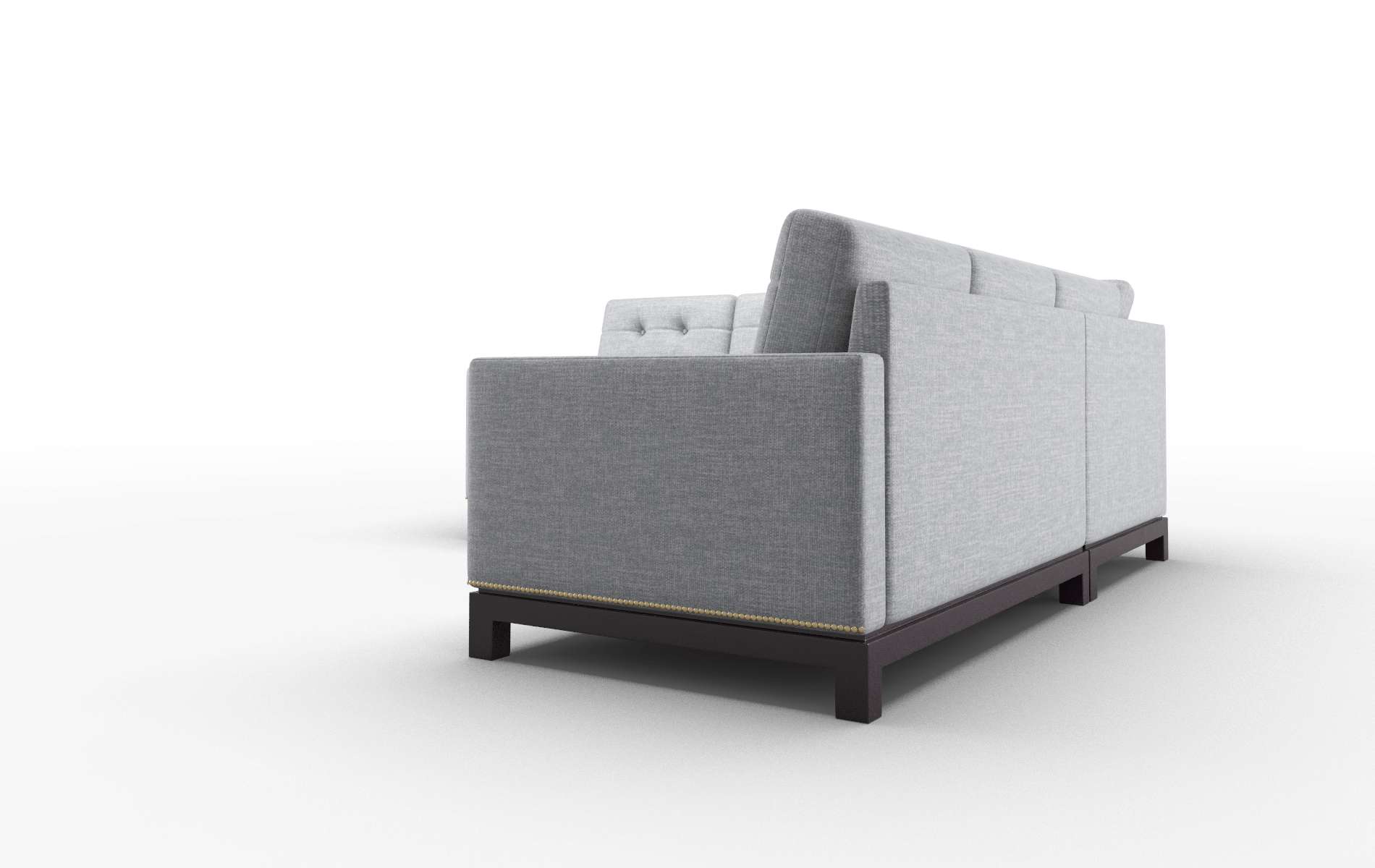 Davos Venus Mist Sectional espresso legs 4