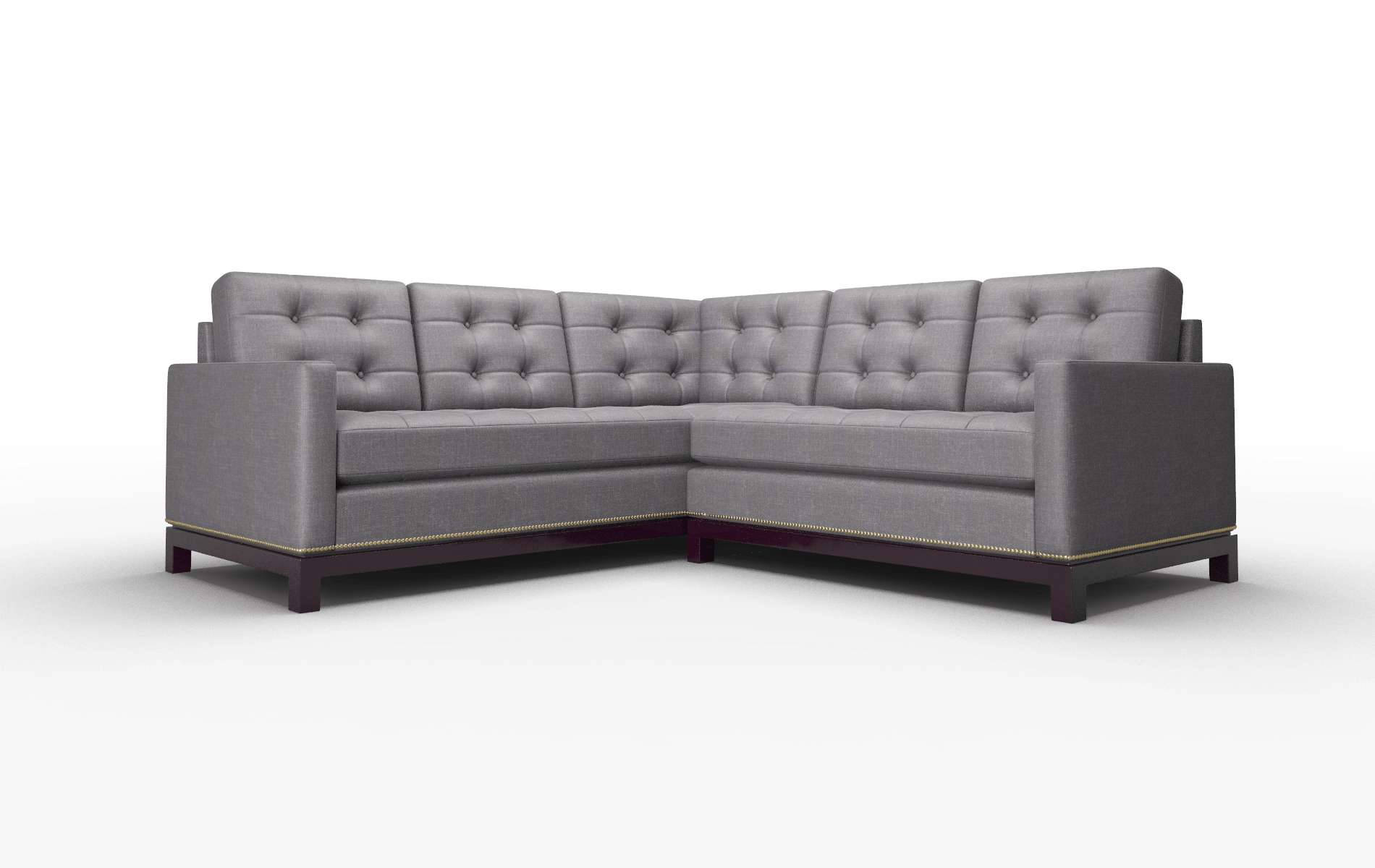 Davos Venus onyx Sectional Espresso Legs  1