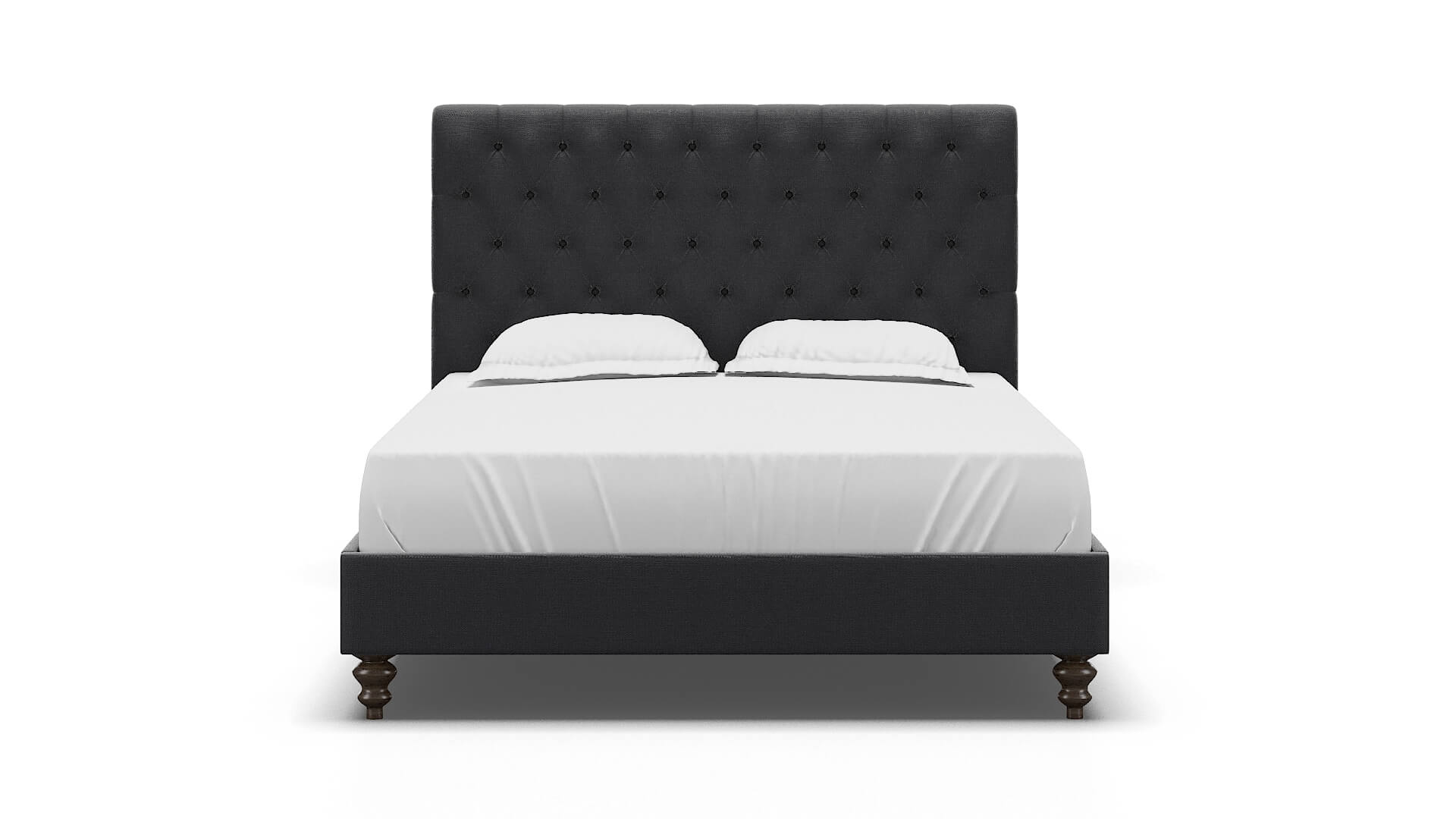 Decima Atlas_plz Navy Bed espresso legs 1