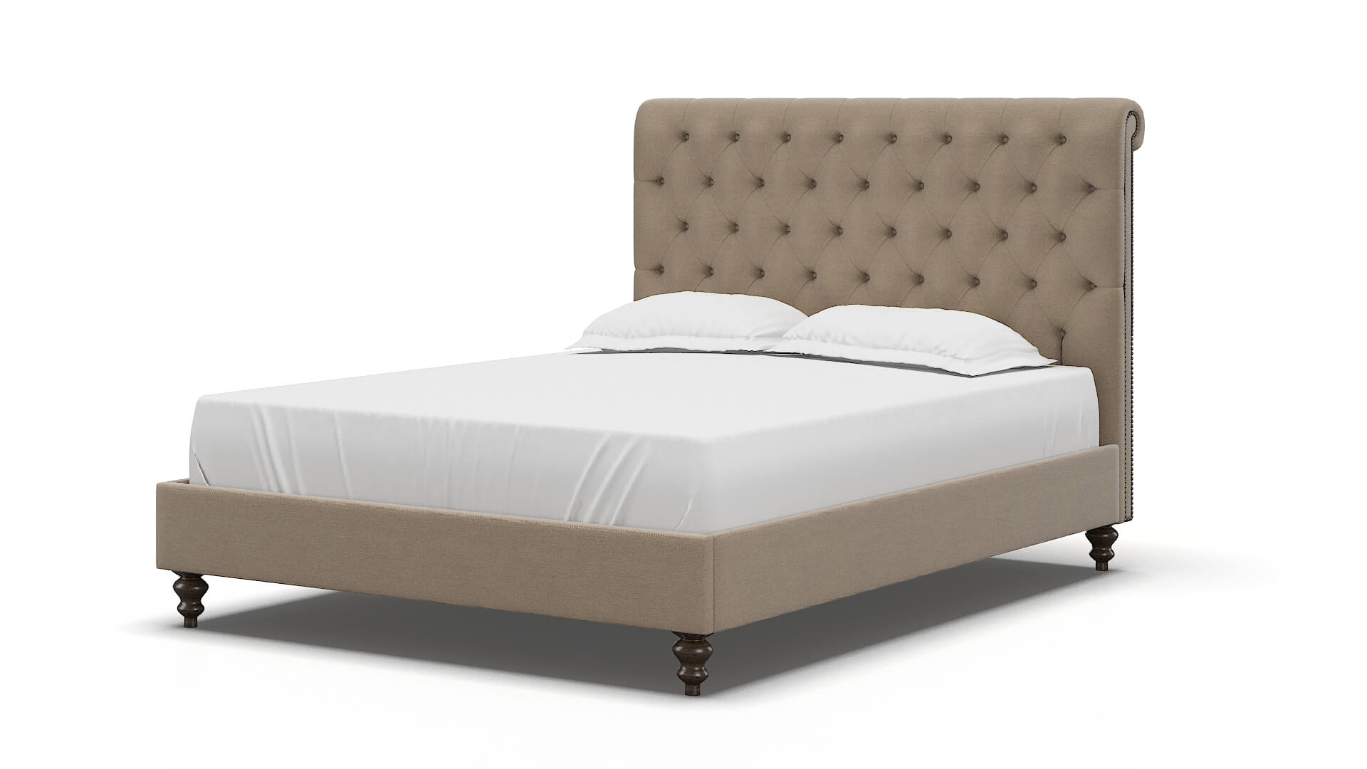Decima Avenger Driftwood Bed espresso legs 5
