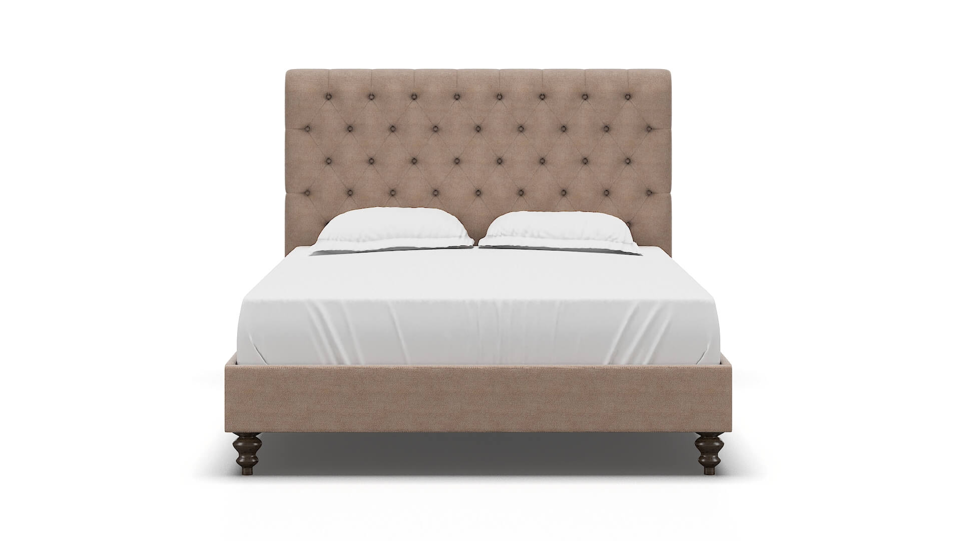 Decima Bella Pewter Bed espresso legs 1