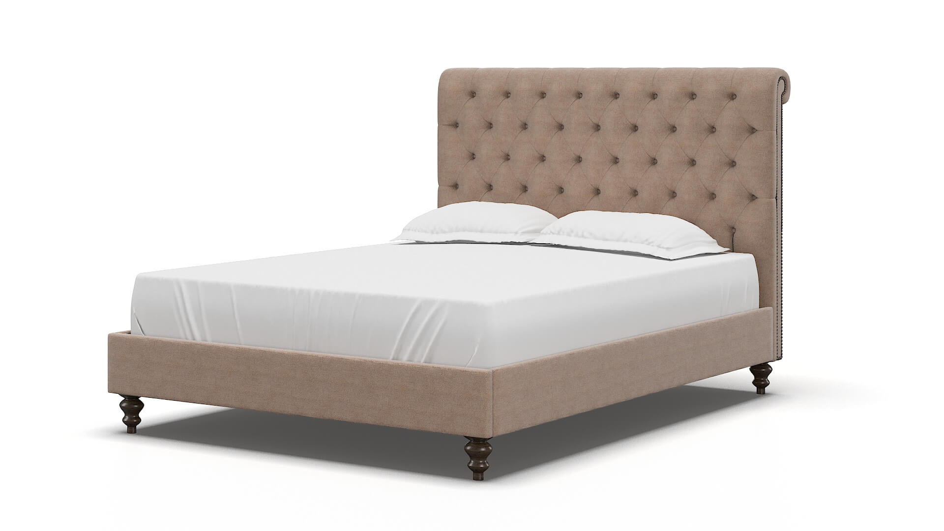 Decima Bella Pewter Bed espresso legs 5