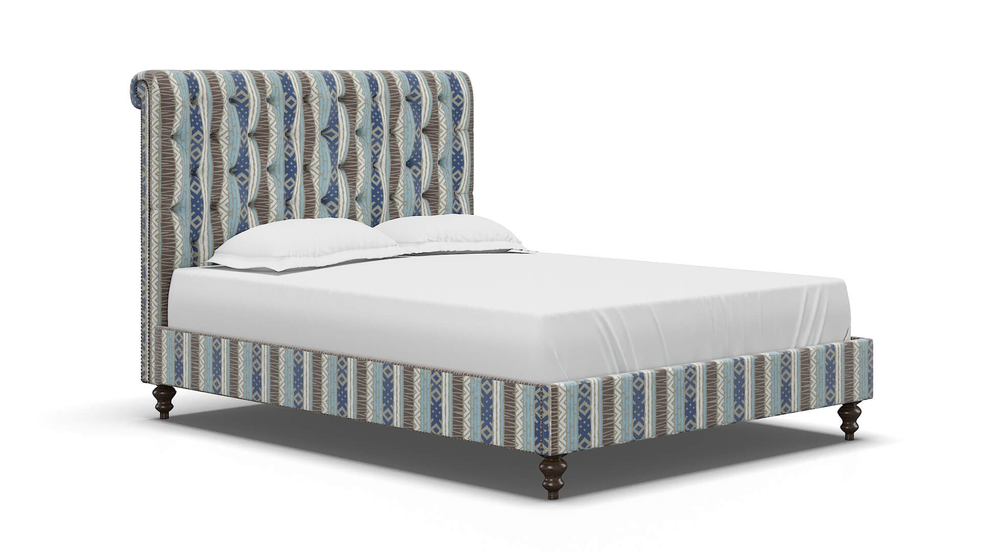 Decima Bodhi Indigo Bed espresso legs 2