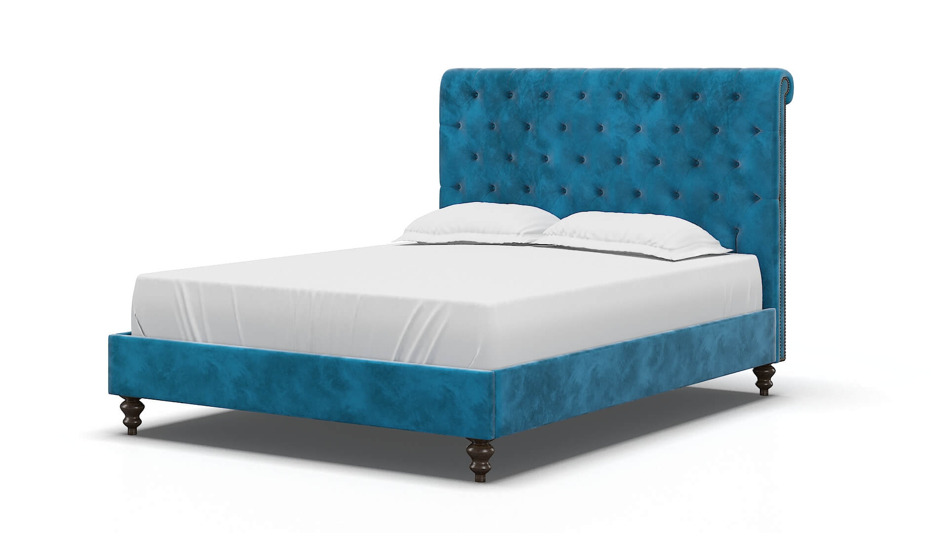 Decima Buzz Teal Bed espresso legs 5