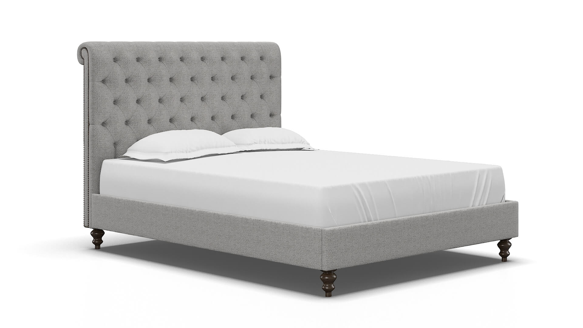 Decima Catalina Silver Bed espresso legs 2