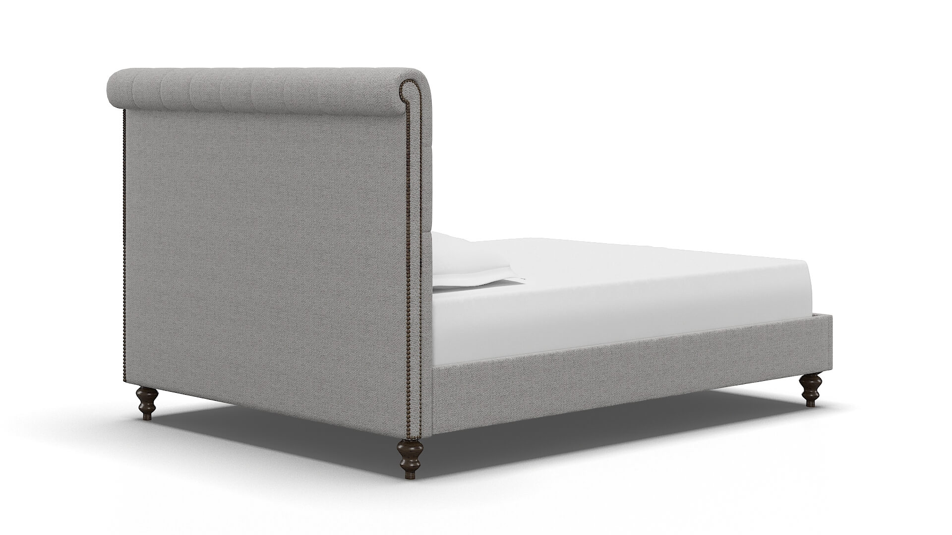 Decima Catalina Silver Bed espresso legs 4