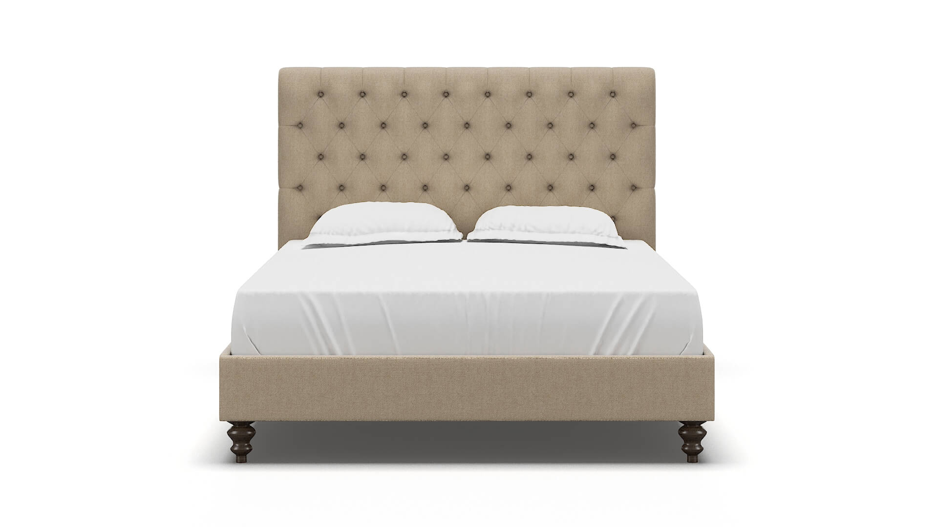 Decima Cosmo Fawn Bed espresso legs 1