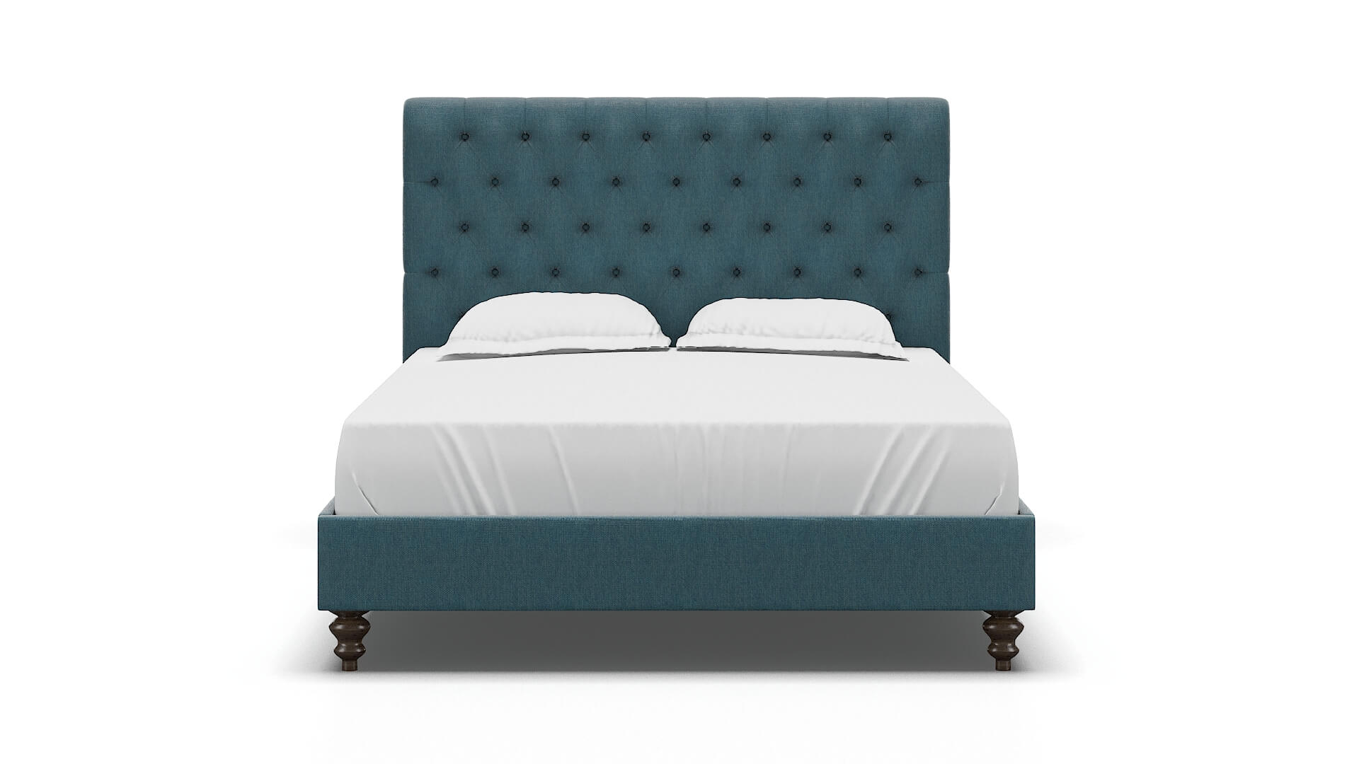 Decima Cosmo Teal Bed espresso legs 1