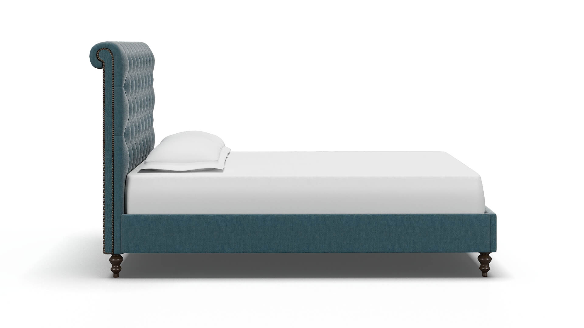 Decima Cosmo Teal Bed espresso legs 3