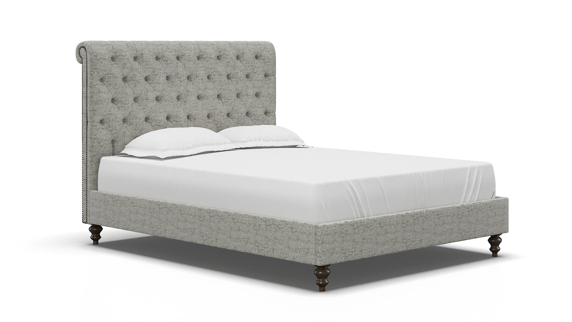 Decima Derby Silver Bed espresso legs 2