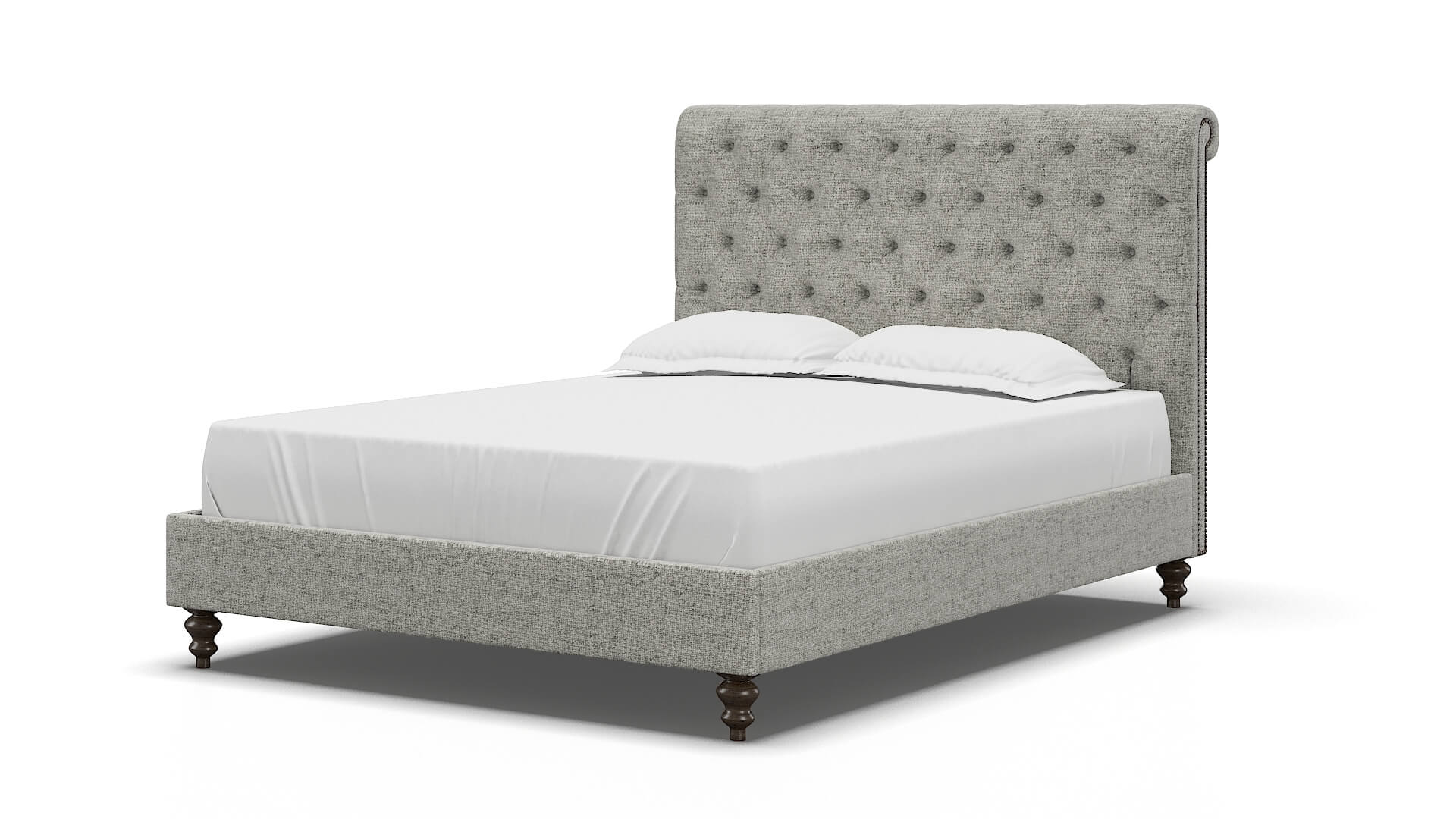 Decima Derby Silver Bed espresso legs 5