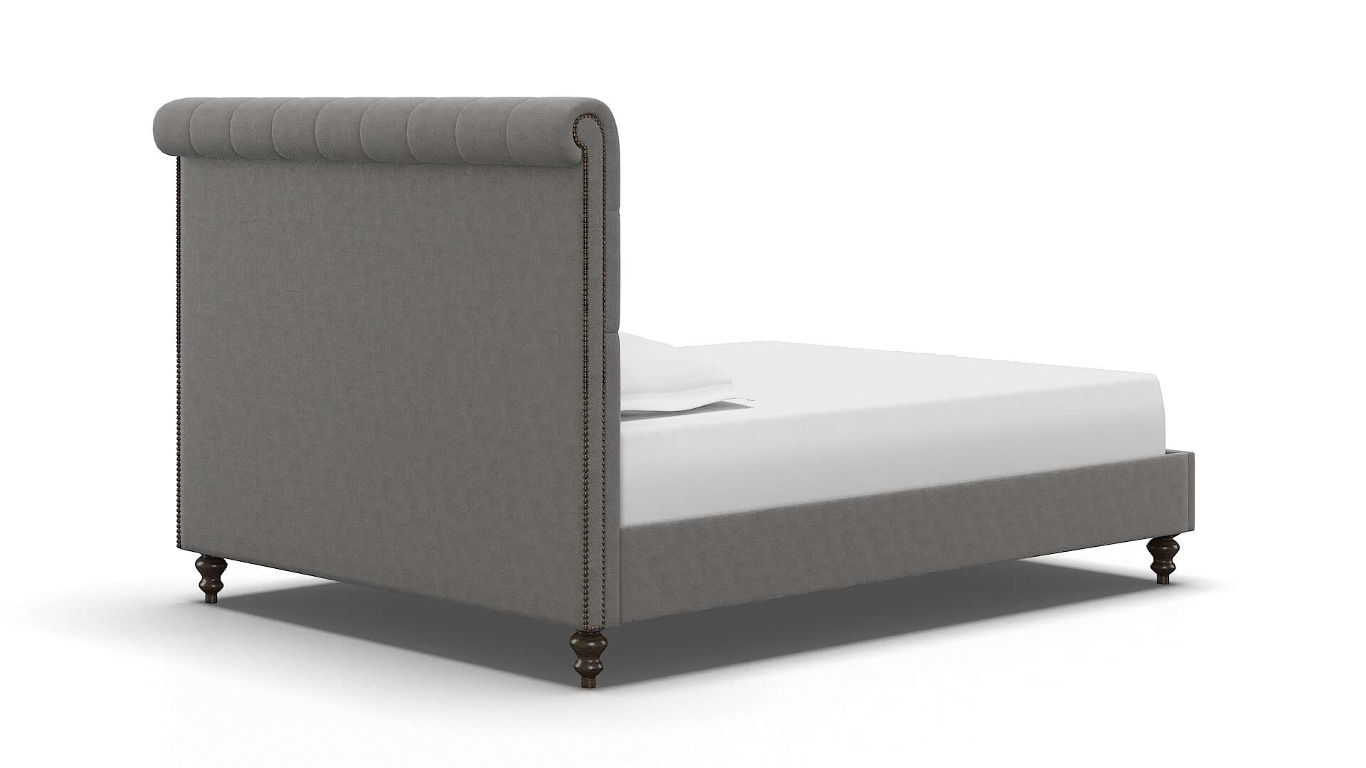 Decima Dream_d Charcoal Bed espresso legs 4