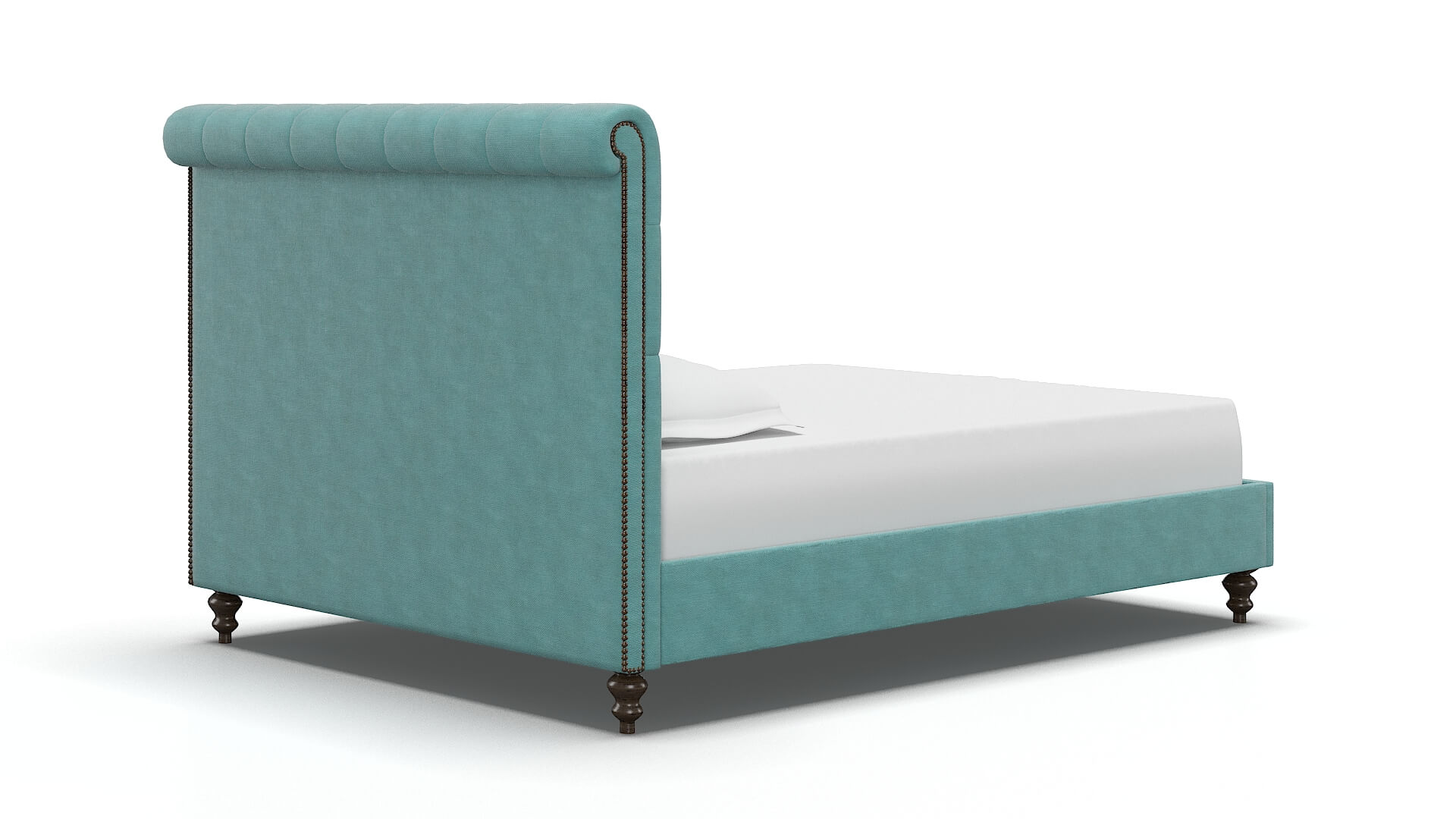 Decima Dream_d French_blue Bed espresso legs 4