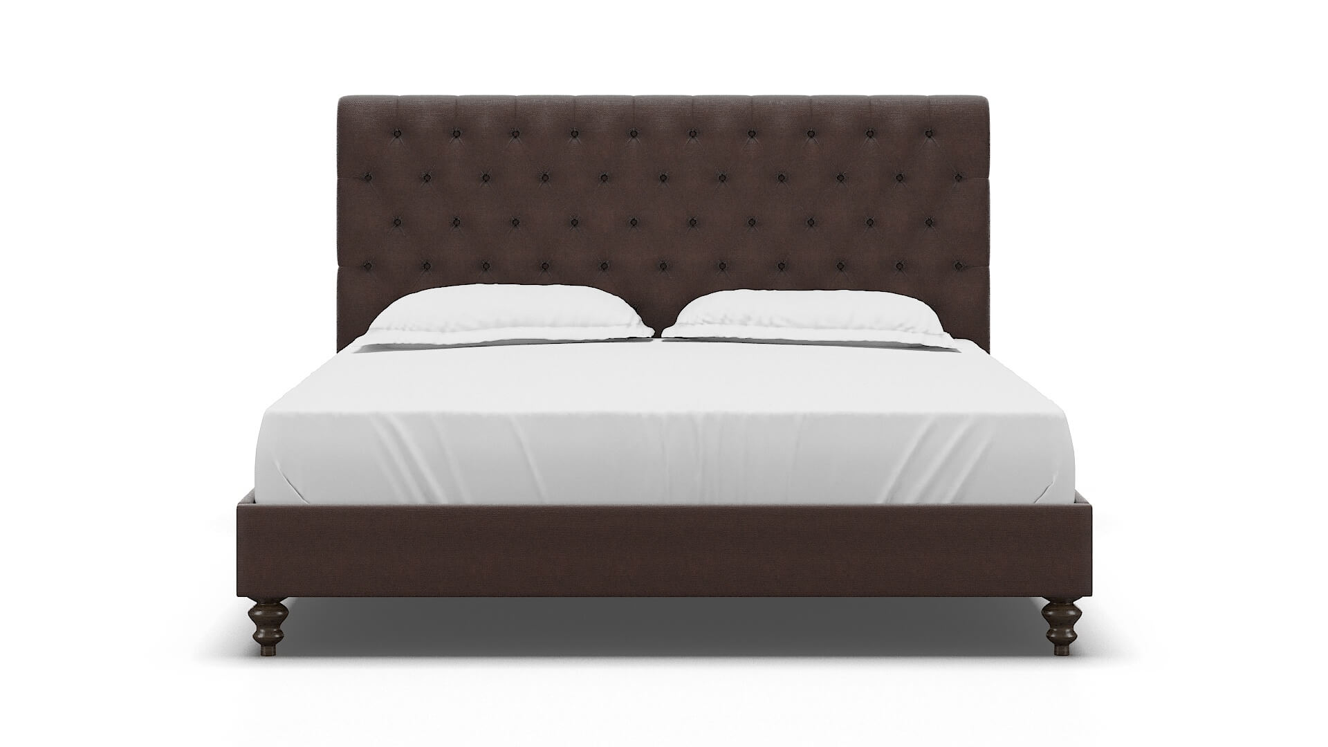 Decima Insight Cafe Bed King espresso legs 1