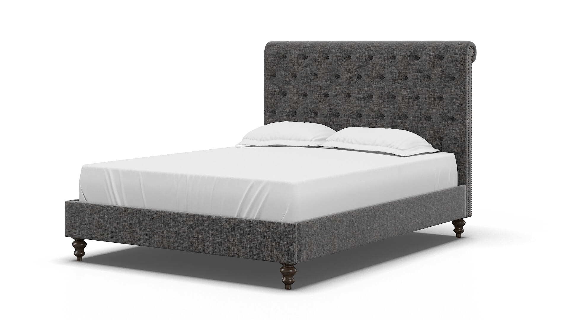 Decima Insight Charcoal Bed espresso legs 5