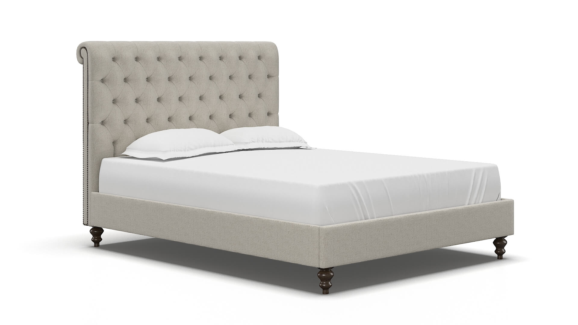 Decima Insight Dove Bed espresso legs 2