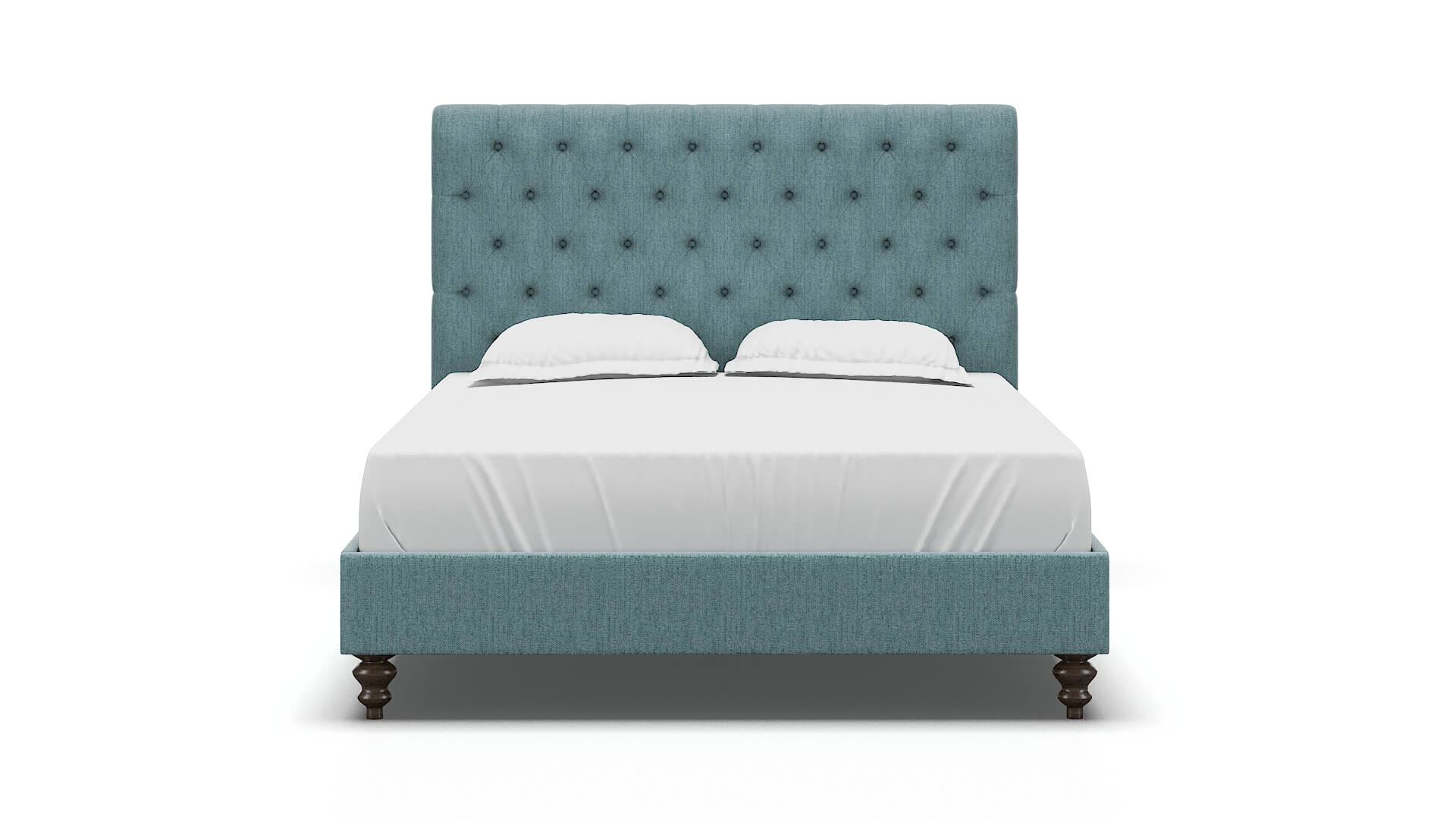 Decima Insight Peacock Bed espresso legs 1