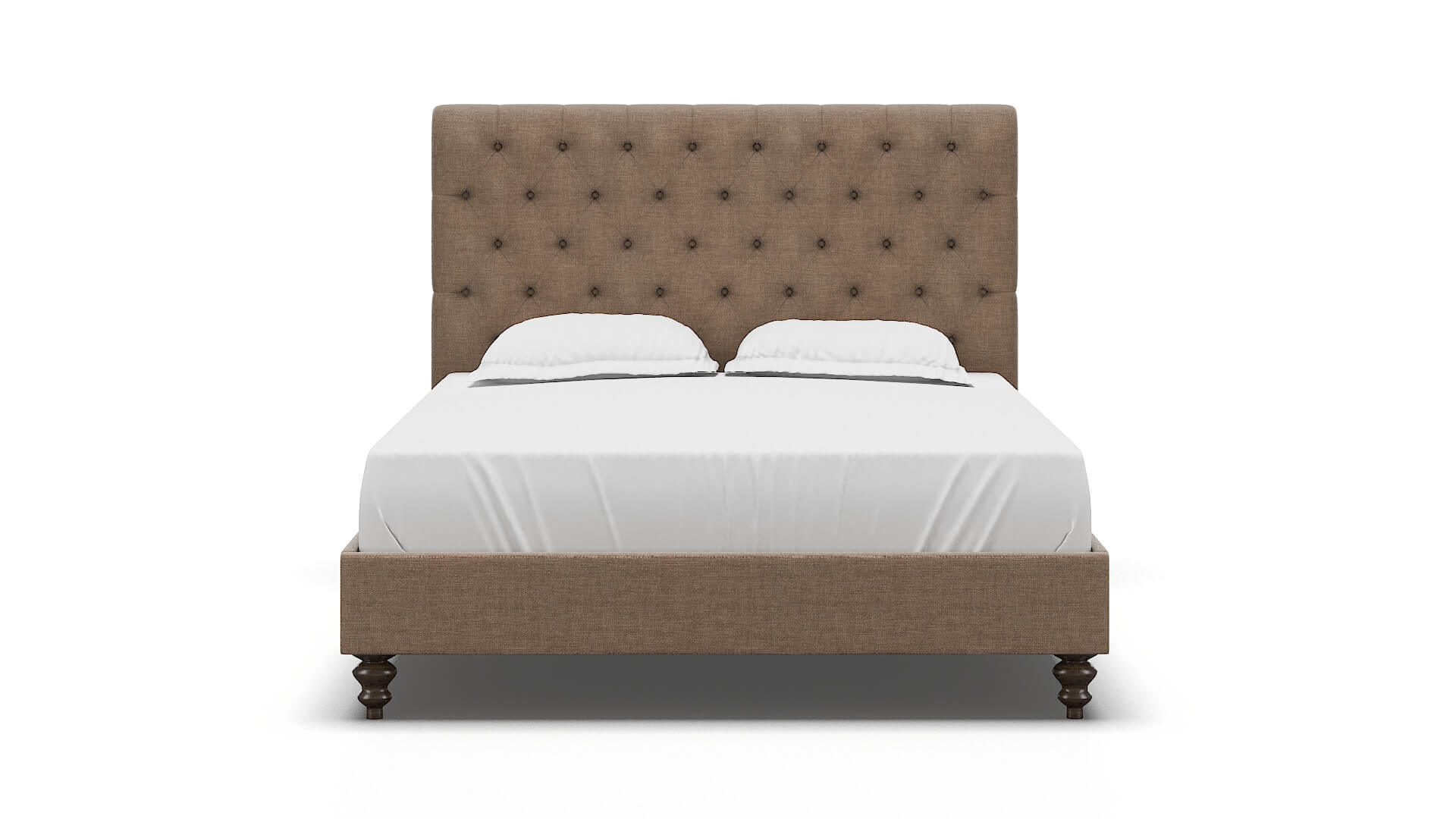 Decima Keylargo Mink Bed espresso legs 1